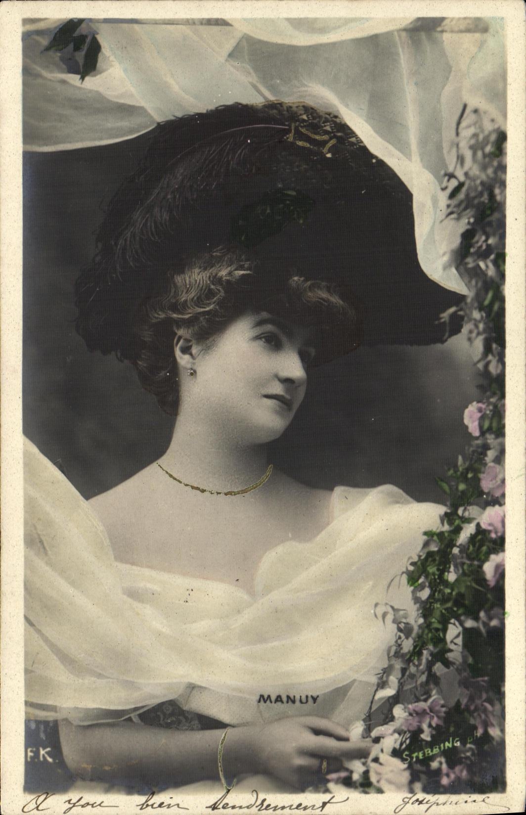 CPA Fantaisie Femme Manuy