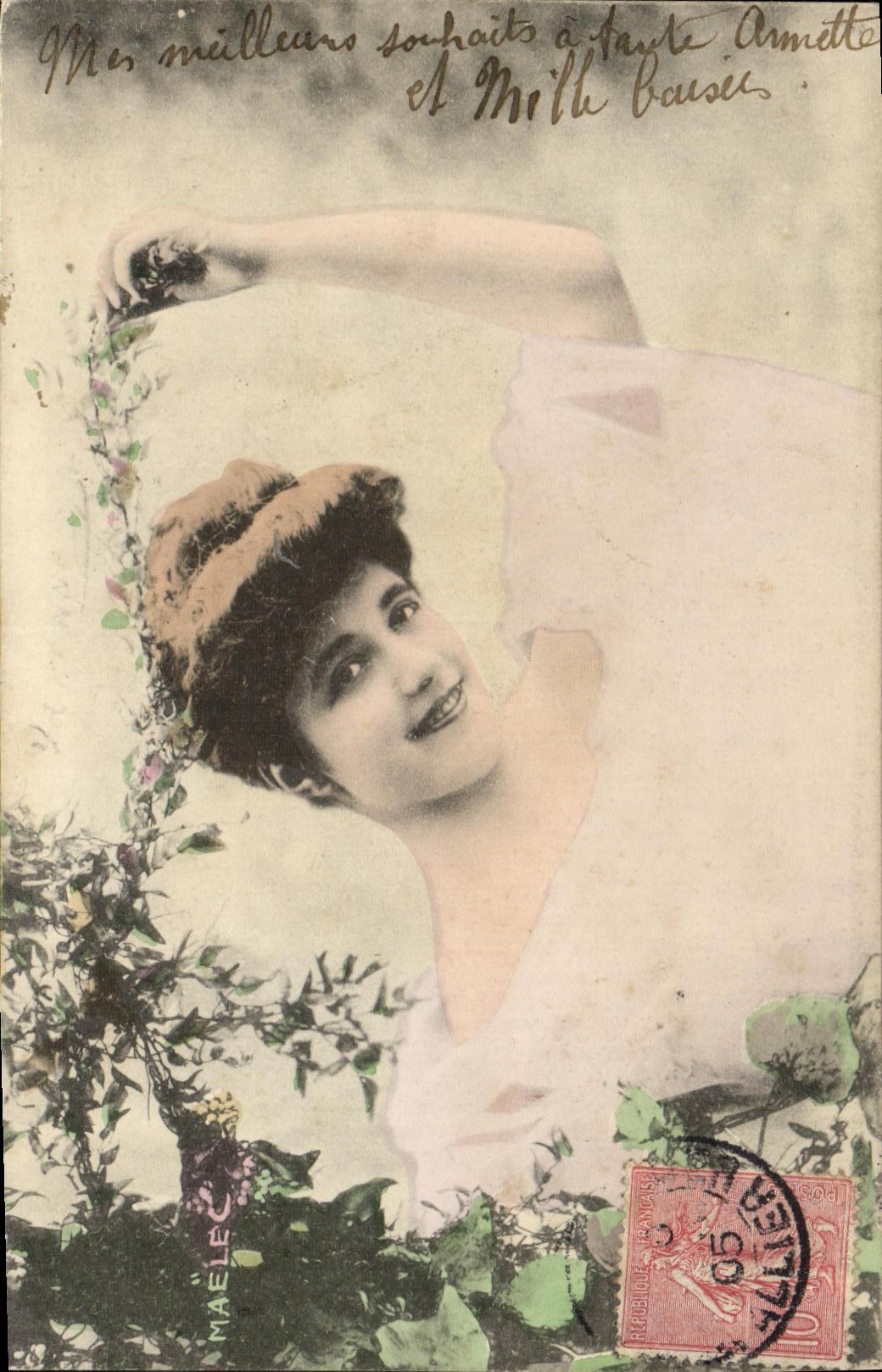 CPA Fantaisie Femme Maelec