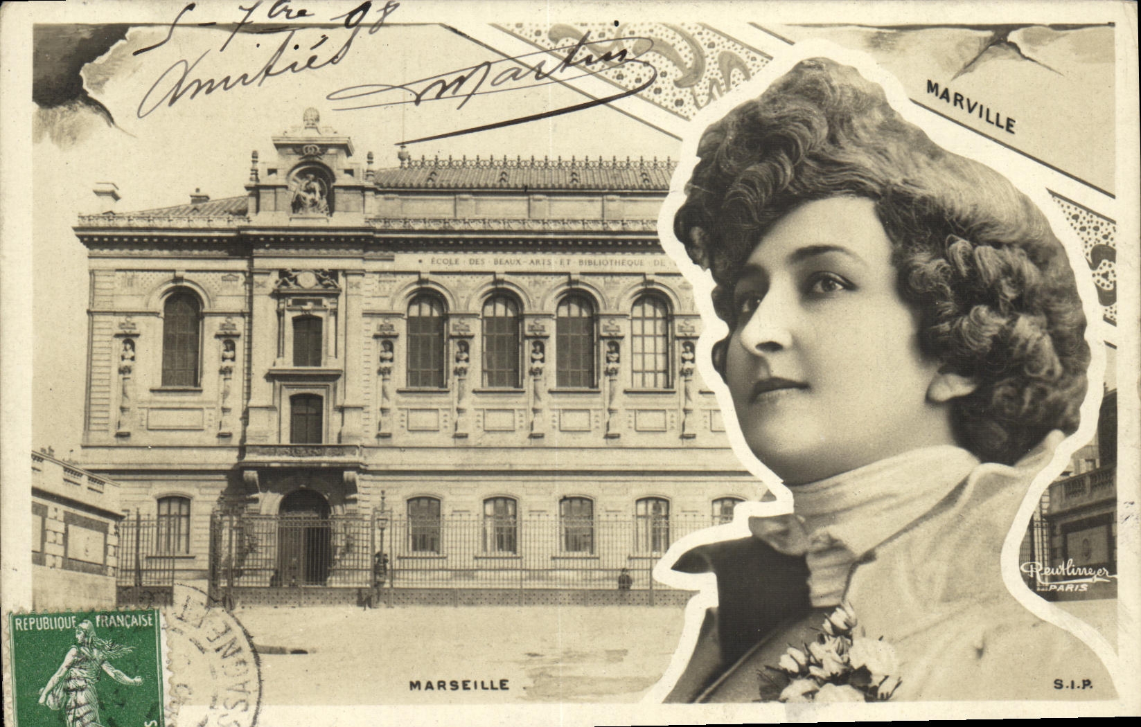 CPA Fantaisie Femme Marseille 