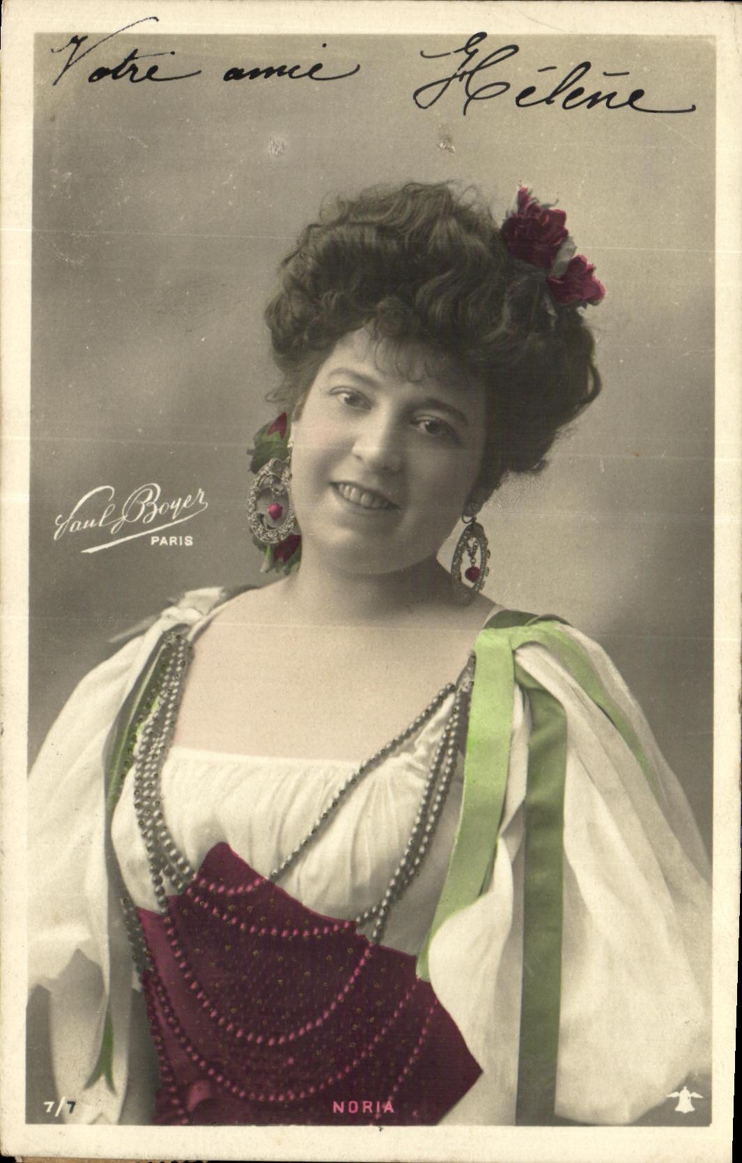 CPA Fantaisie Femme Noria 