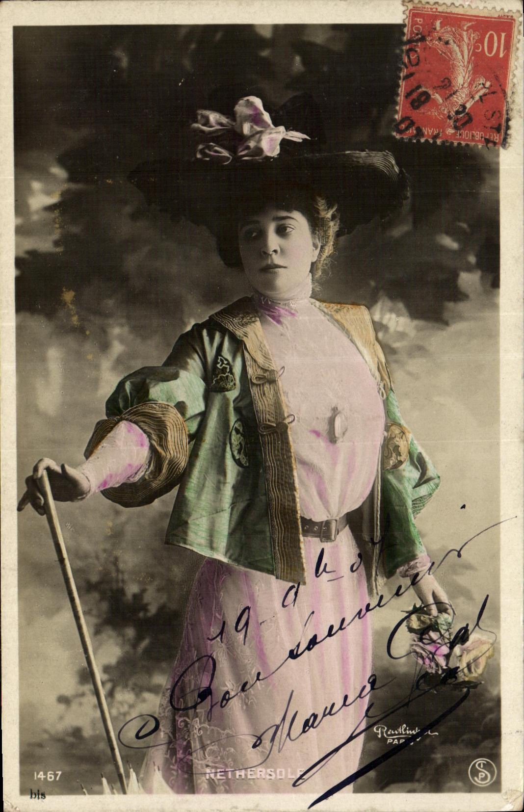 CPA Fantaisie Femme Nethersole 