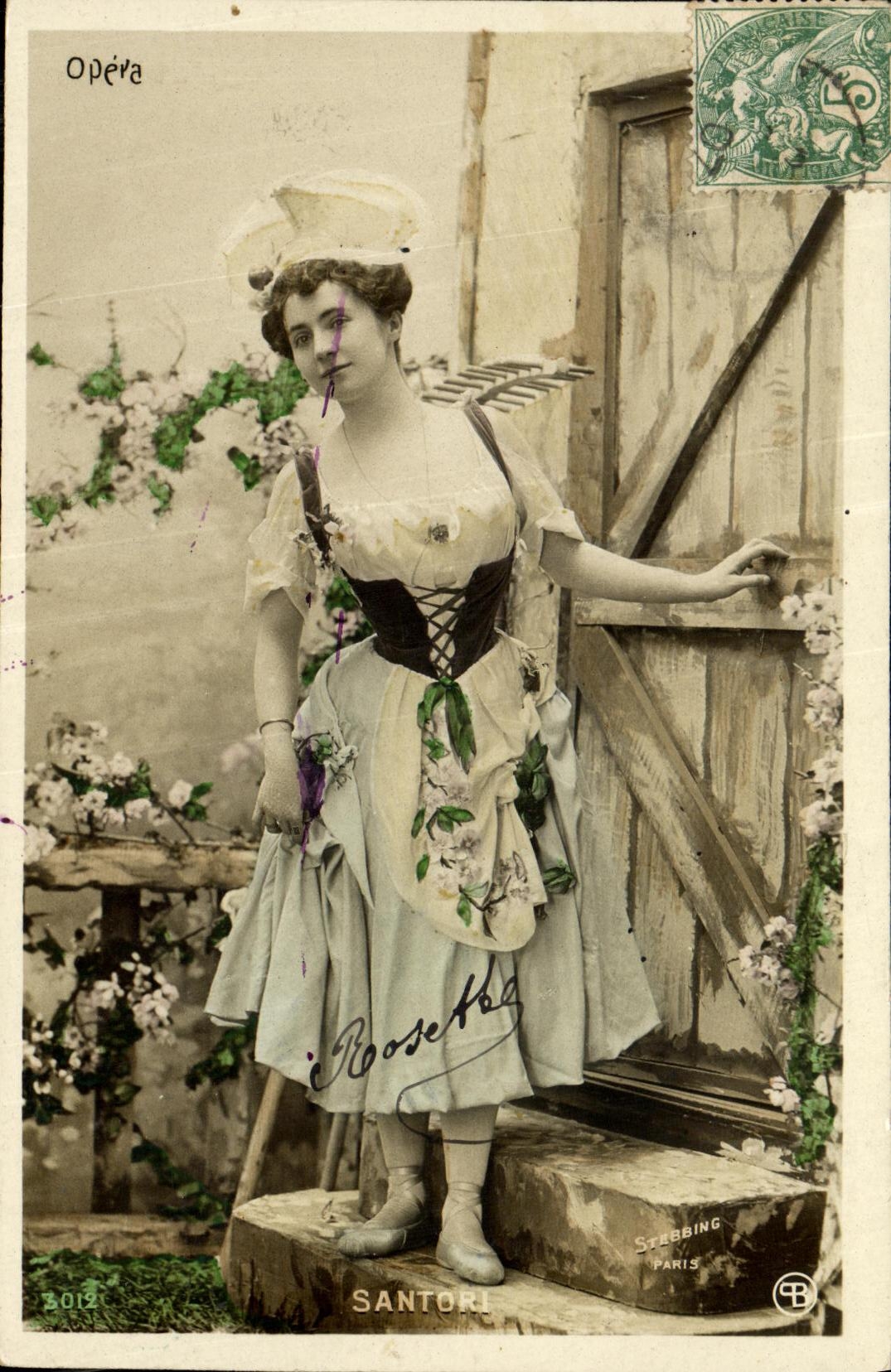 CPA Fantaisie Femme Opera Santori