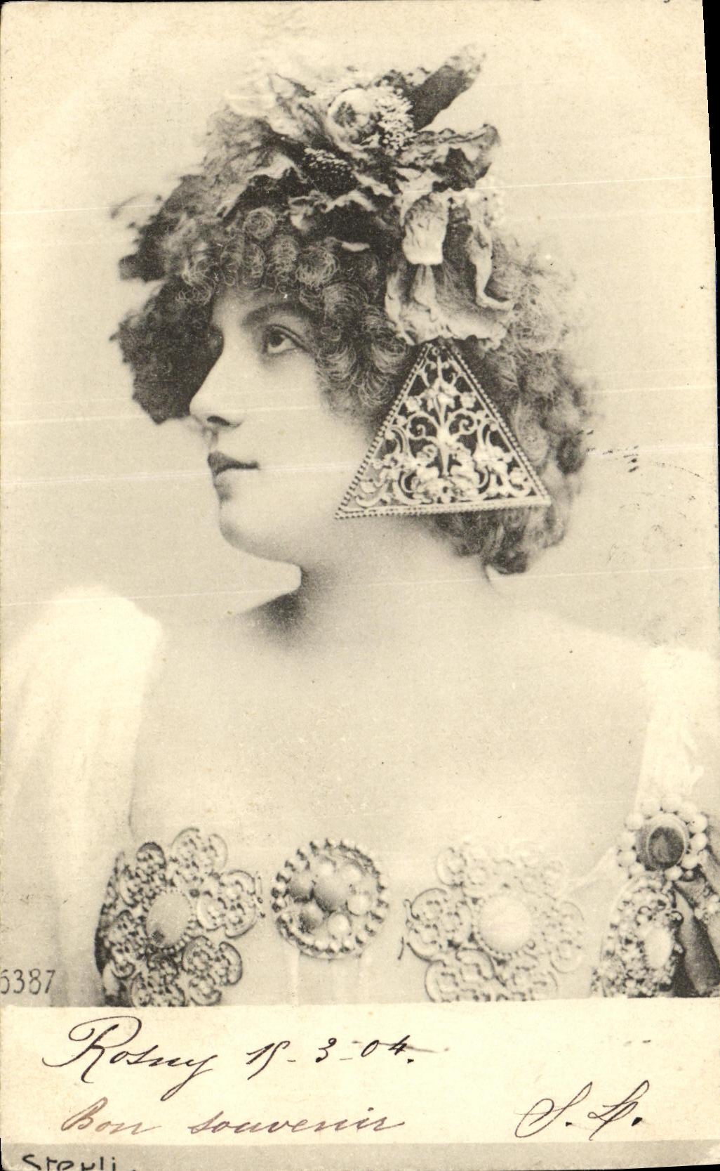 CPA Fantaisie Femme Sterli