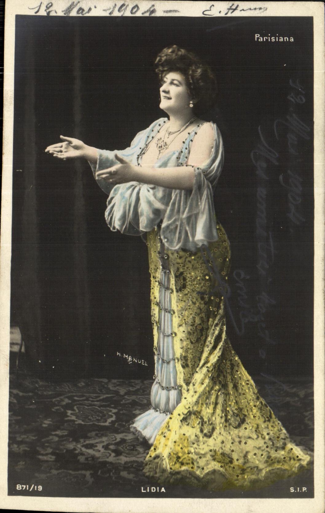 CPA Fantaisie Femme Lidia Parisiana