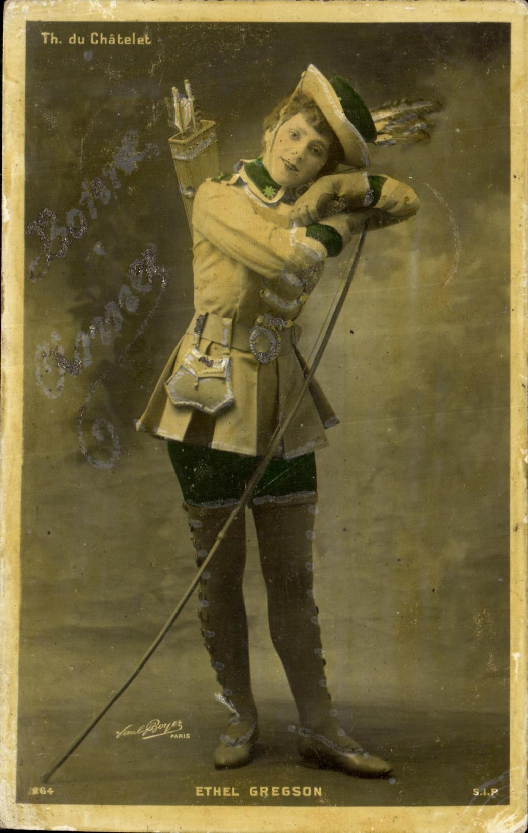 CPA Fantaisie Femme theatre du Chatelet Ethel Gregson