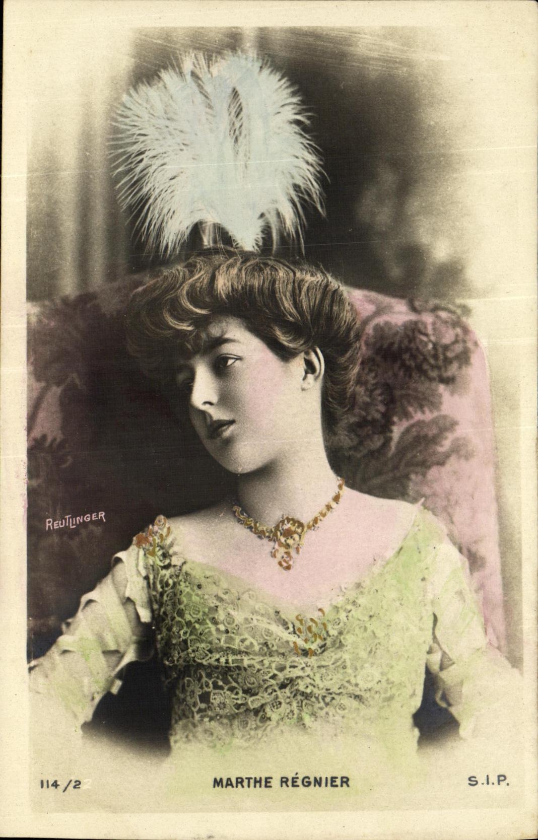 CPA Fantaisie Femme Marthe Regnier