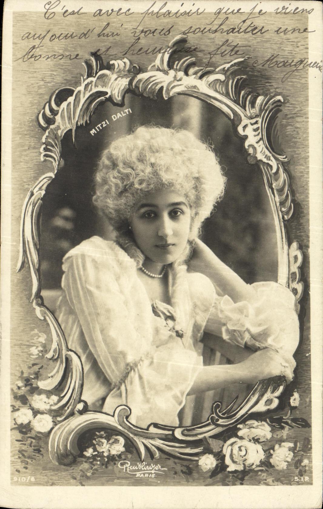 CPA Fantaisie Femme Mitzi Dalti