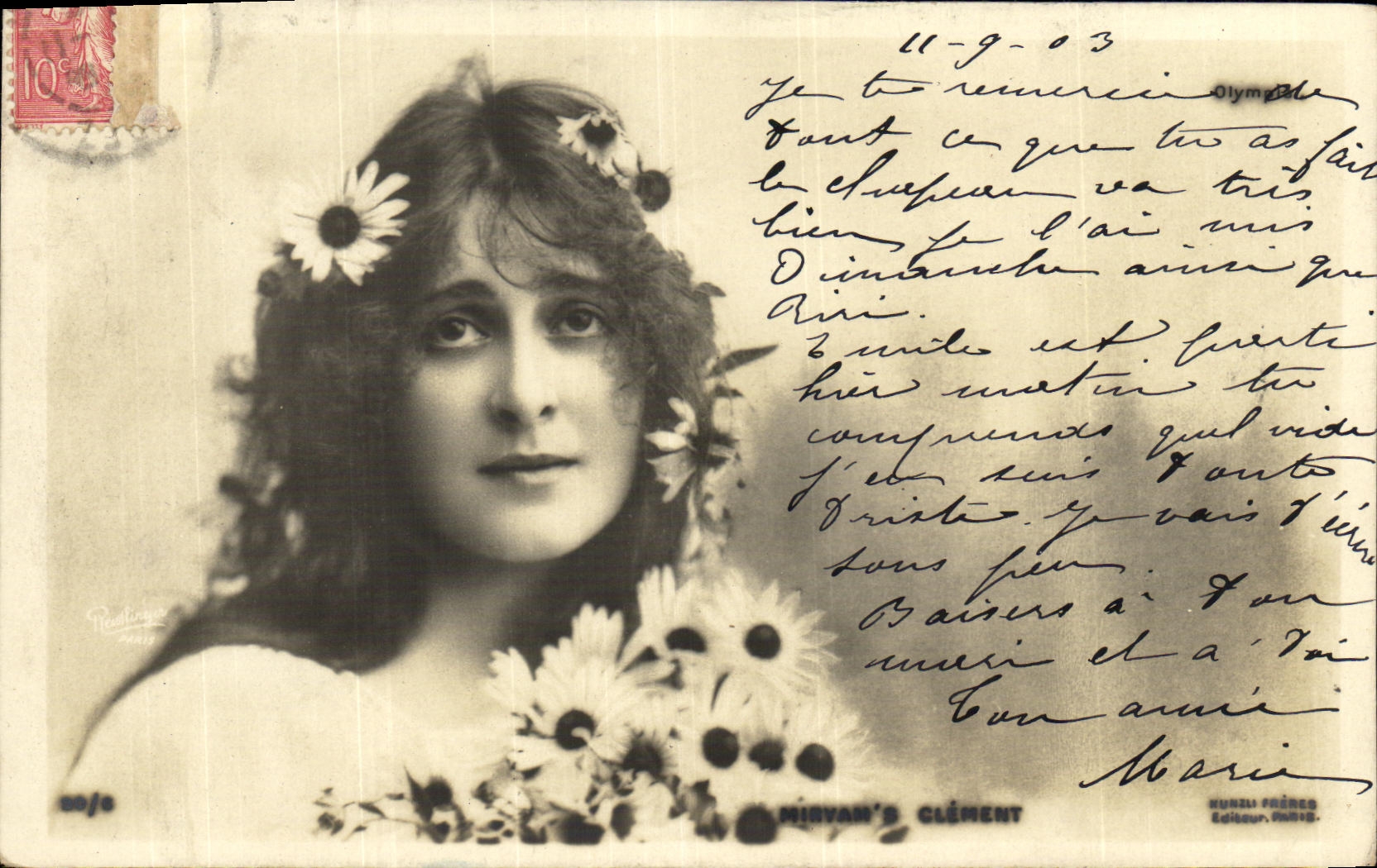 CPA Fantaisie Femme Mirvan Clerent 