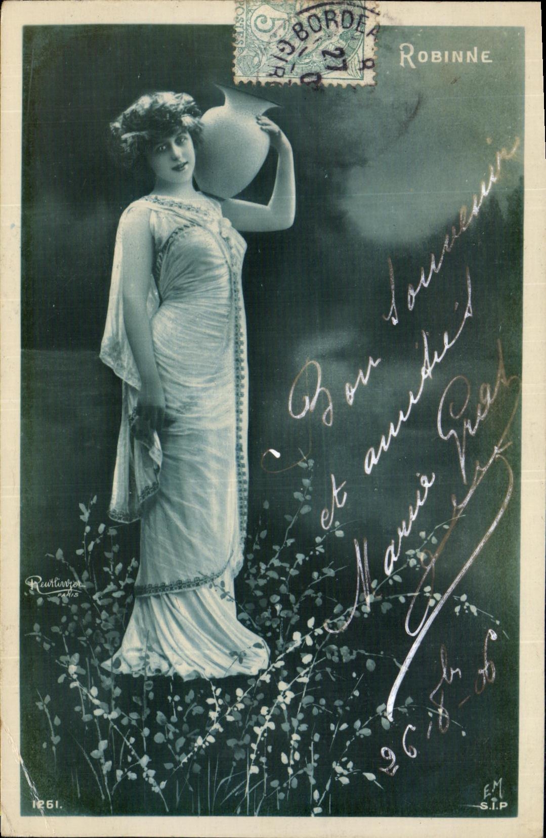 CPA Fantaisie Femme Robinne