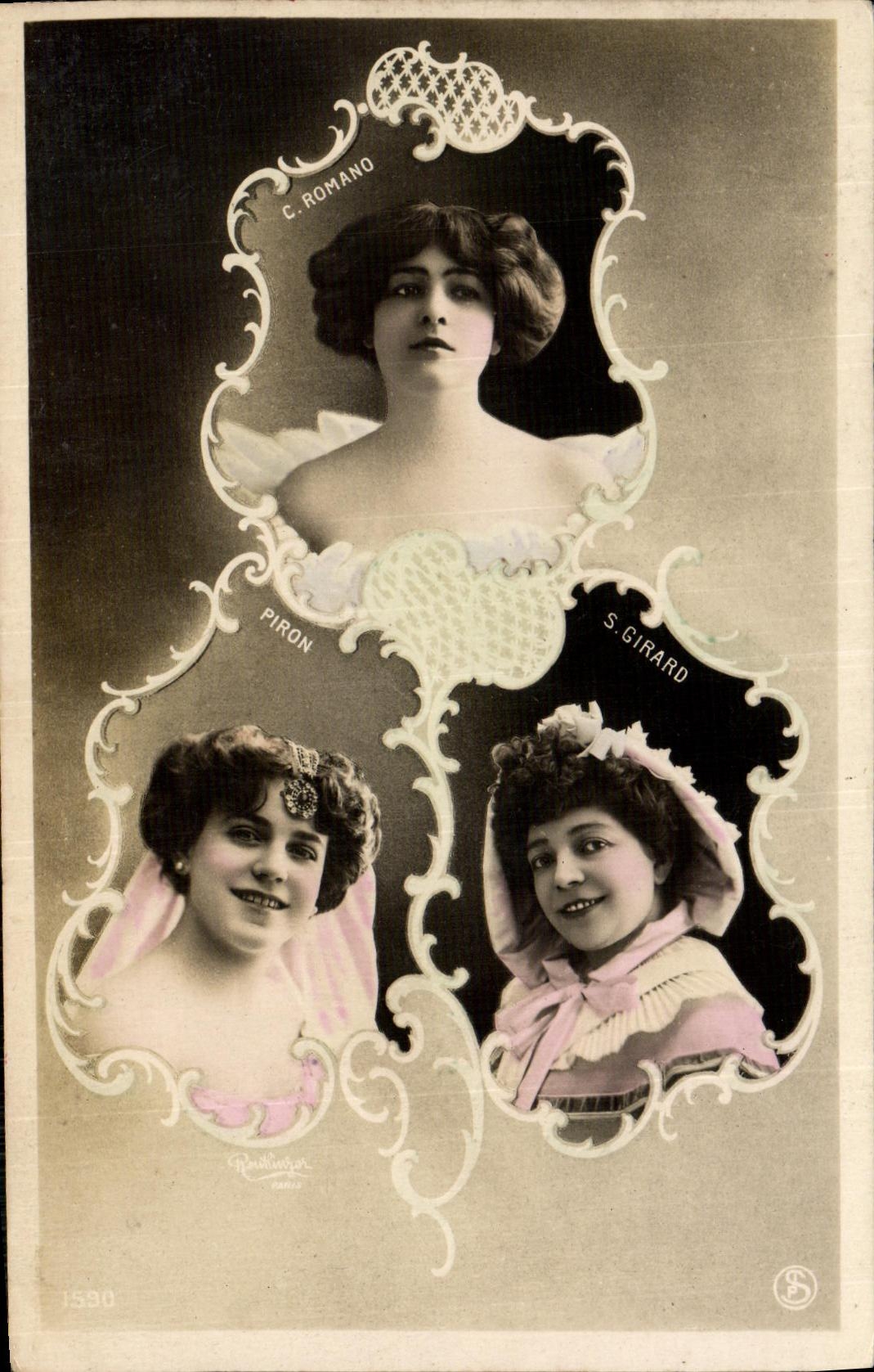 CPA Fantaisie Femme Piron Romand Girard