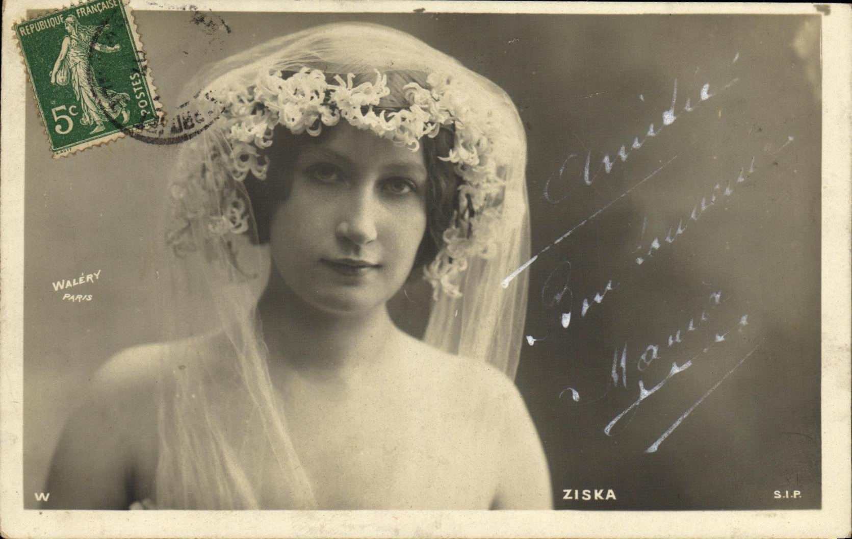 CPA Fantaisie Femme Ziska