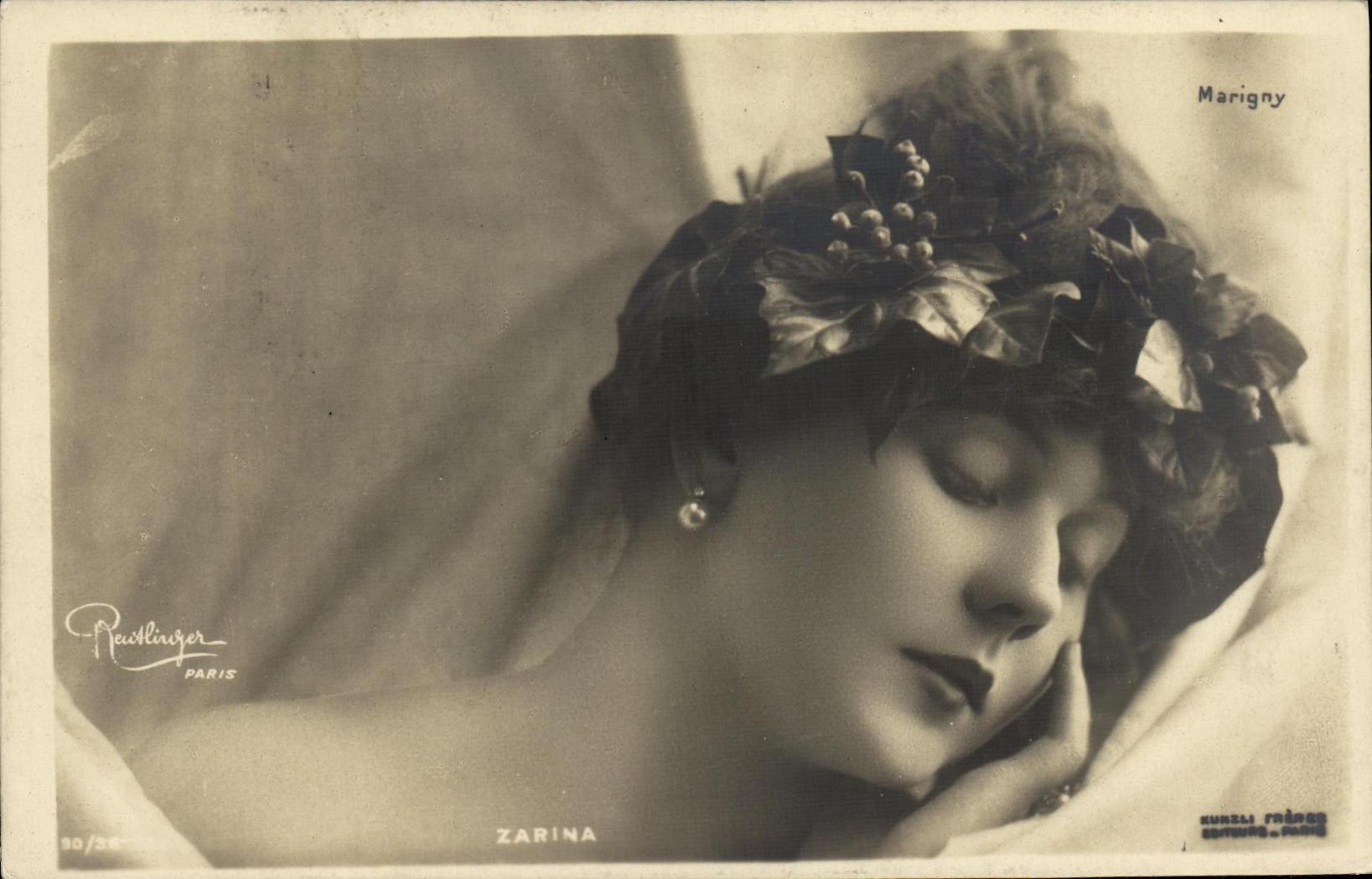 CPA Fantaisie Femme Marigny Zarina