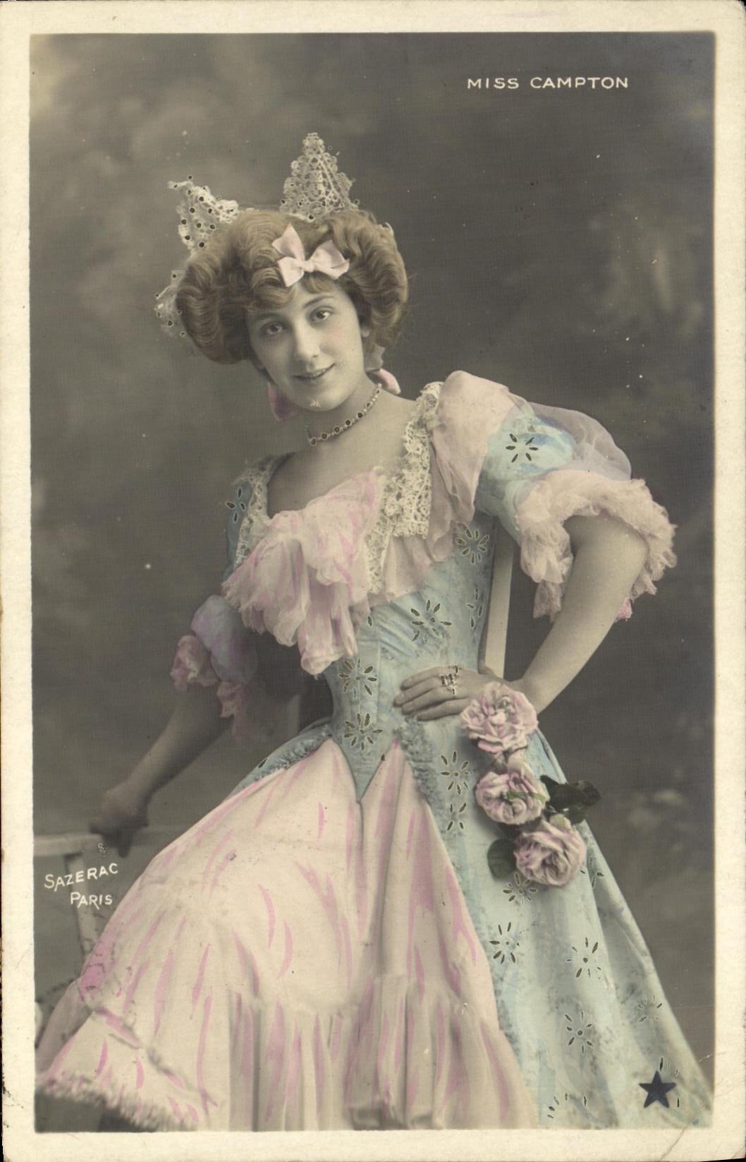 CPA Fantaisie Femme Miss Campton