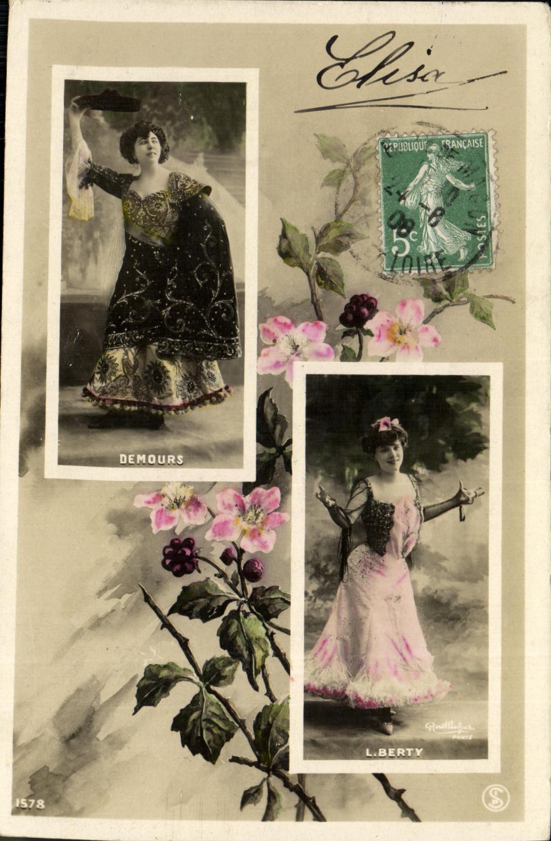 CPA Fantaisie Femme Berty Demours