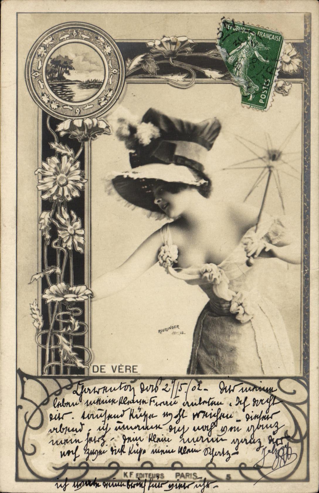 CPA Fantaisie Femme De Vere