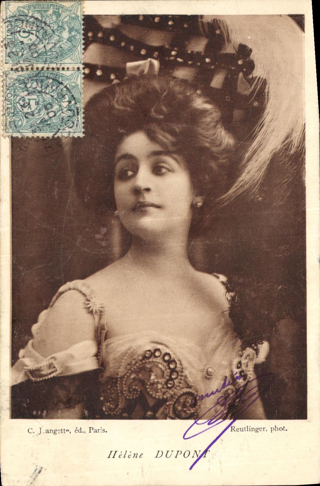 CPA Fantaisie Femme Helene Dupont 