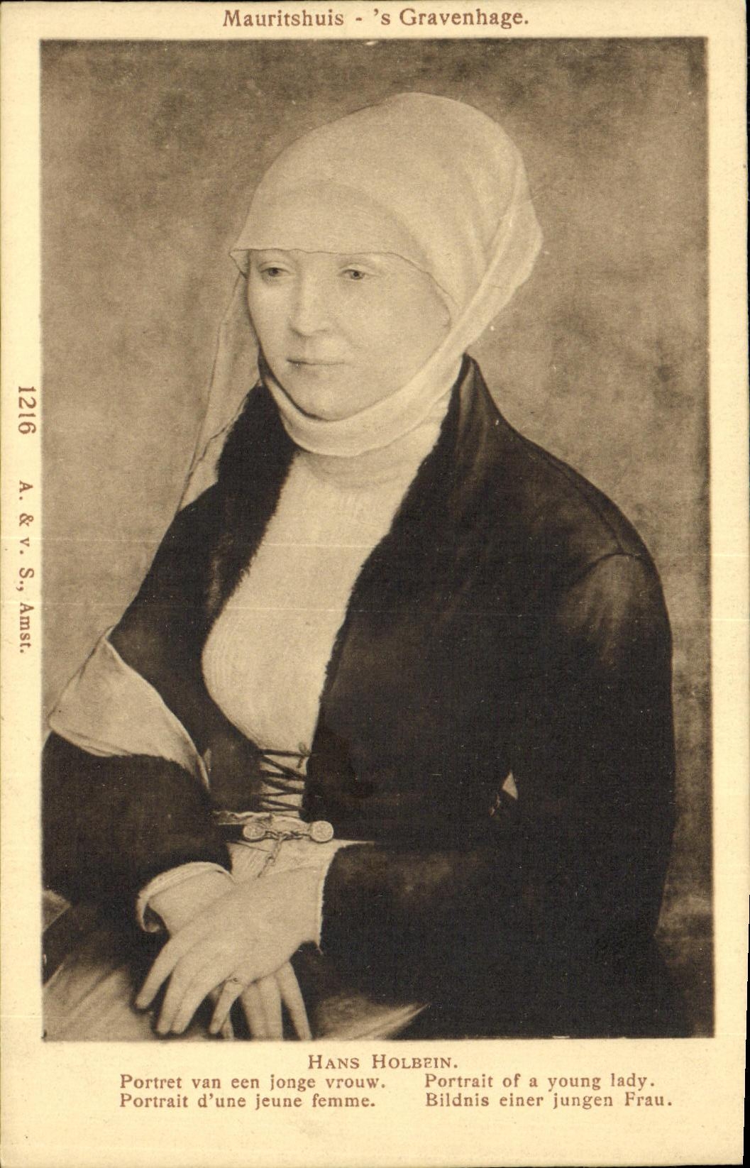 CPA Fantaisie Femme Hans Holbein 