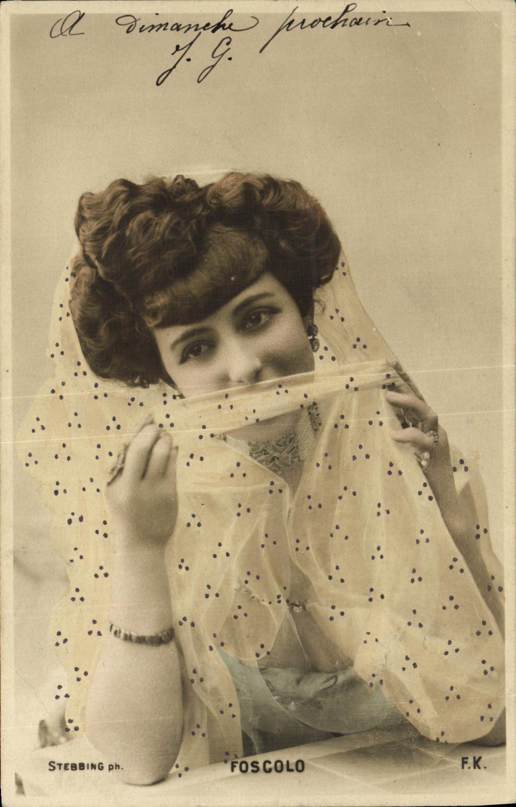 CPA Fantaisie Femme Foscolo