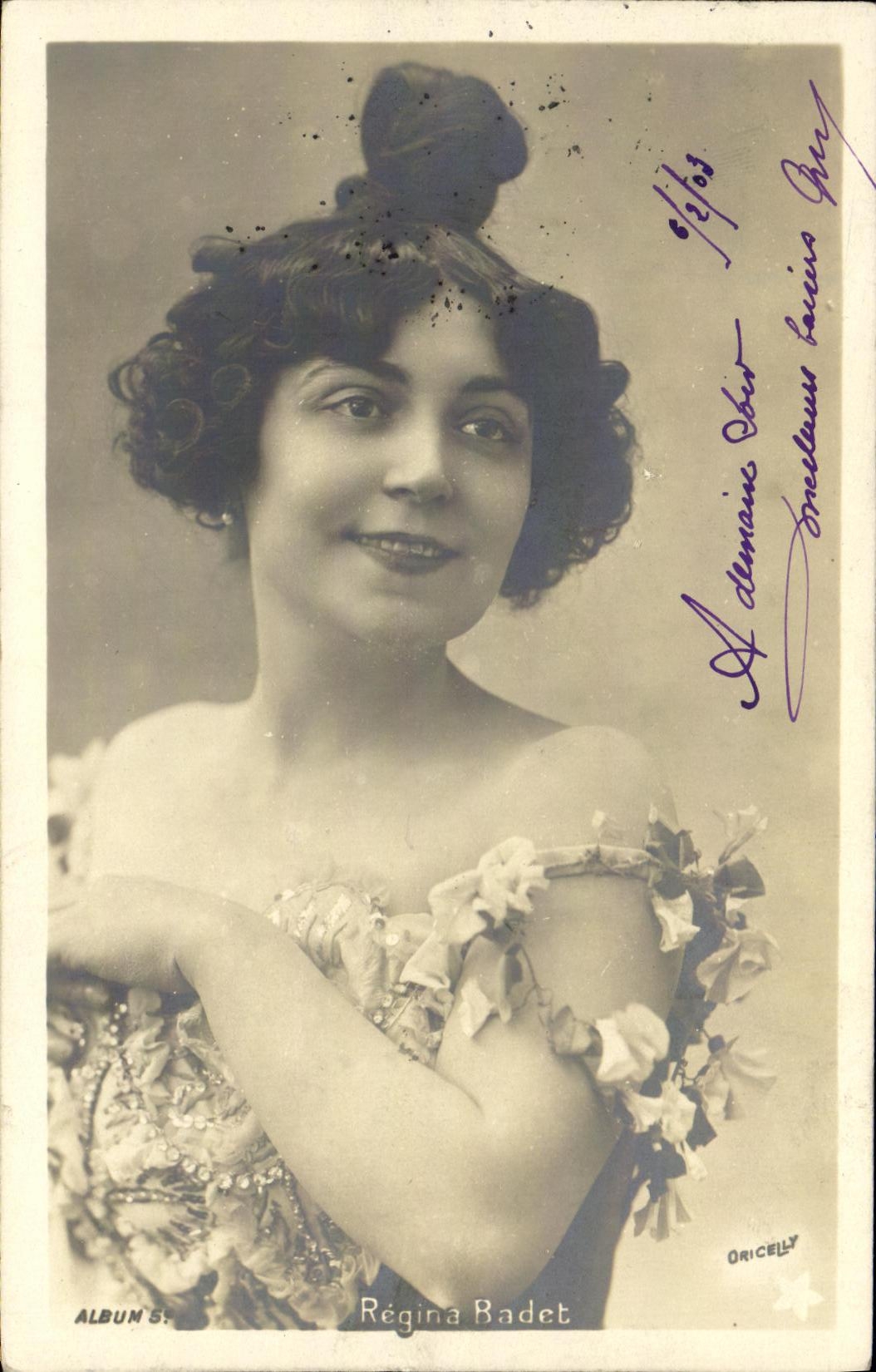 CPA Fantaisie Femme Regina Badet