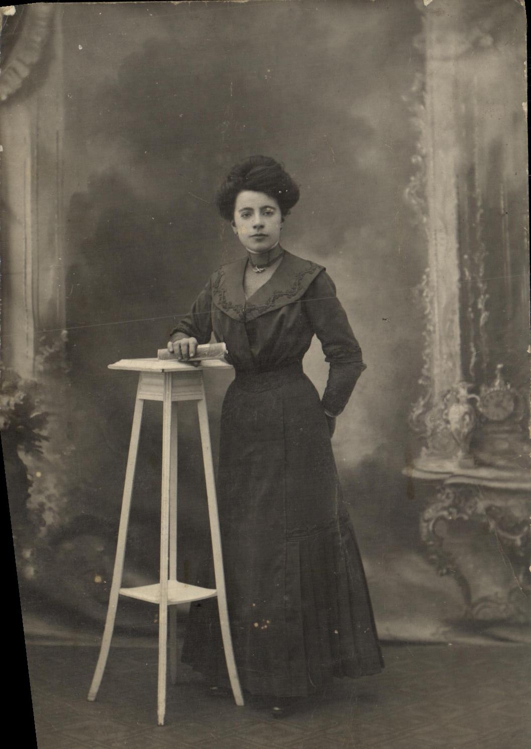 CARTE PHOTO Fantaisie Femme 