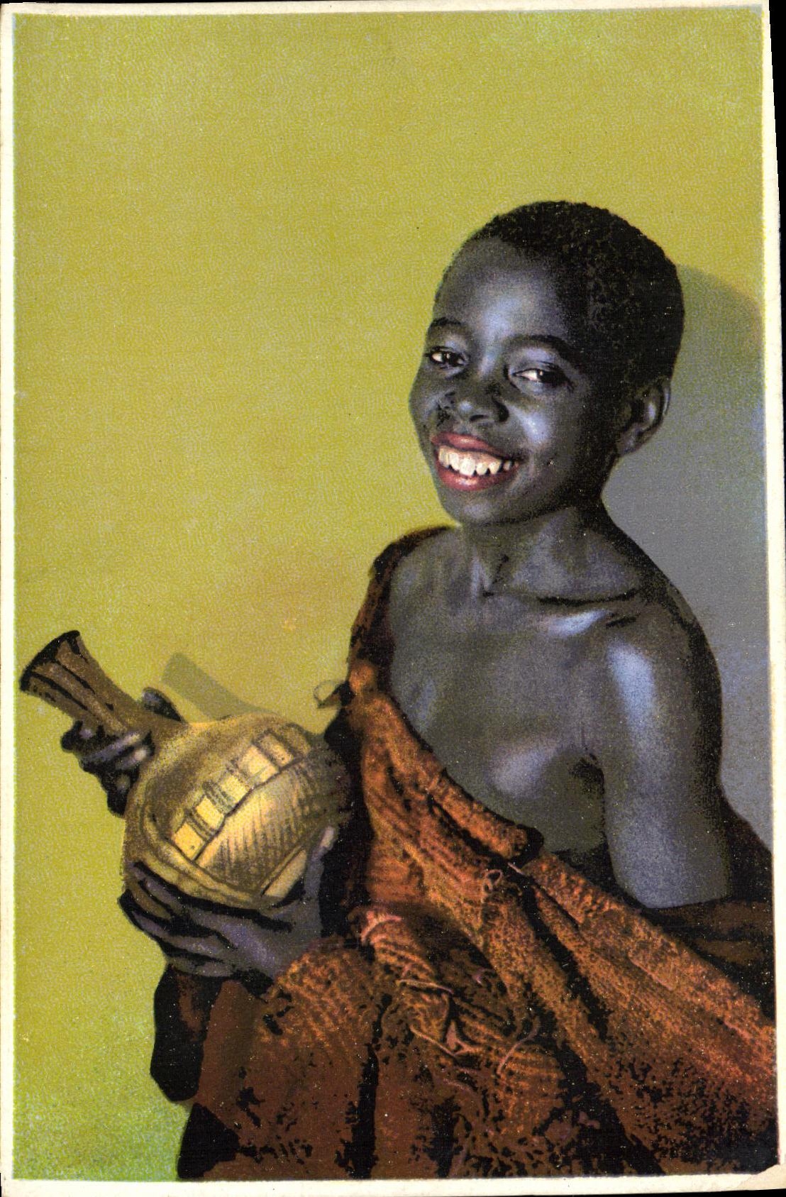 VINTAGE POSTCARD Africa Child