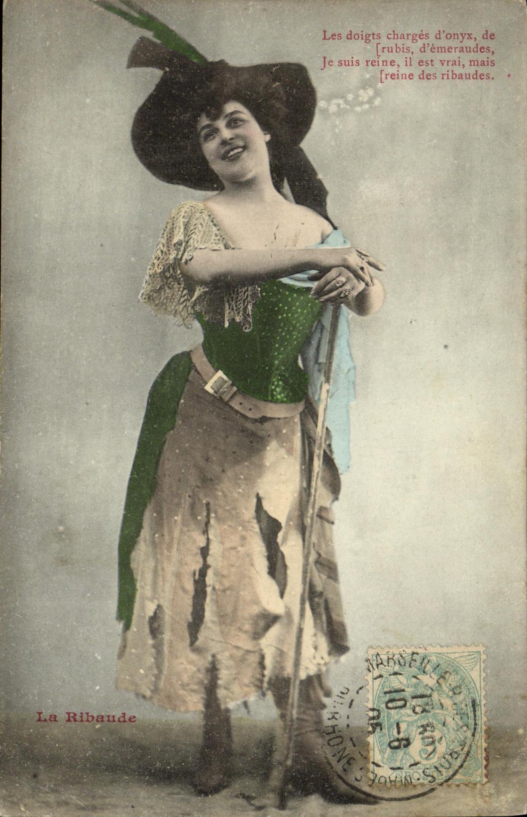 CPA Fantaisie Femme La Ribaude