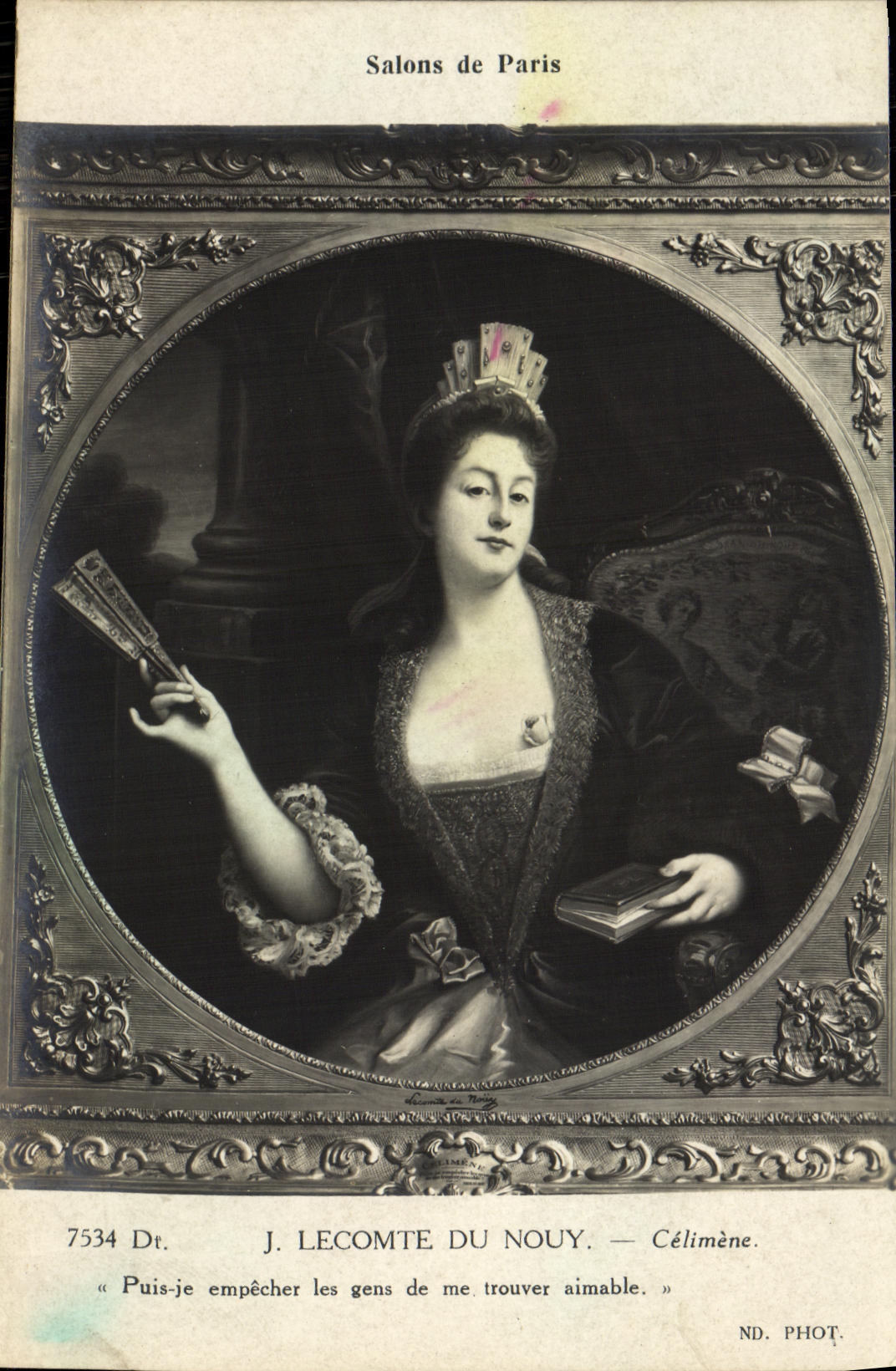 CPA Fantaisie Femme Lecomte de Mouy Celimene 