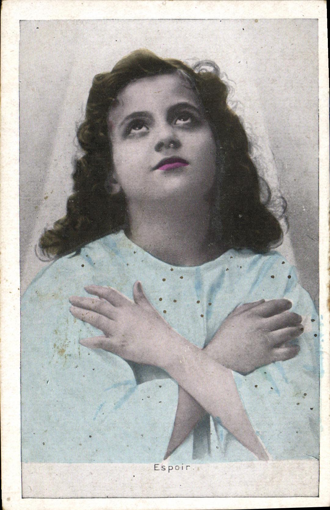 CPA Fantaisie Femme Enfant Espoir 