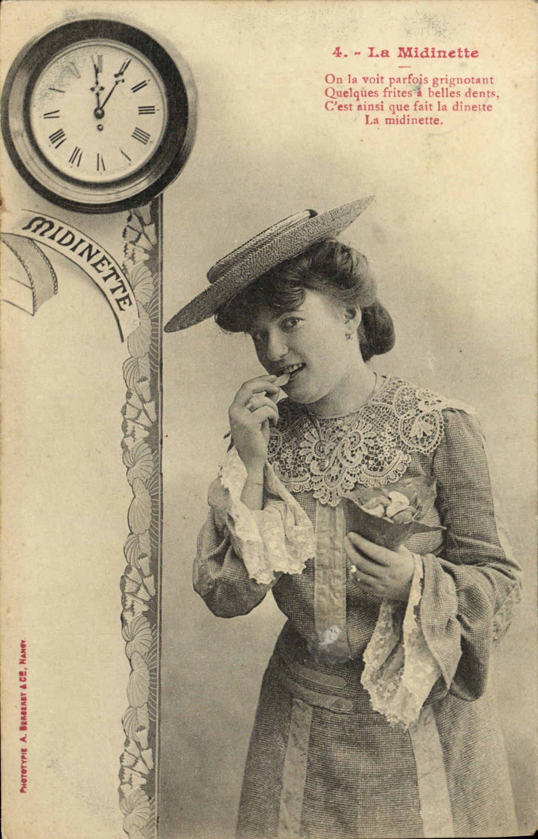 CPA Fantaisie Femme La midinette