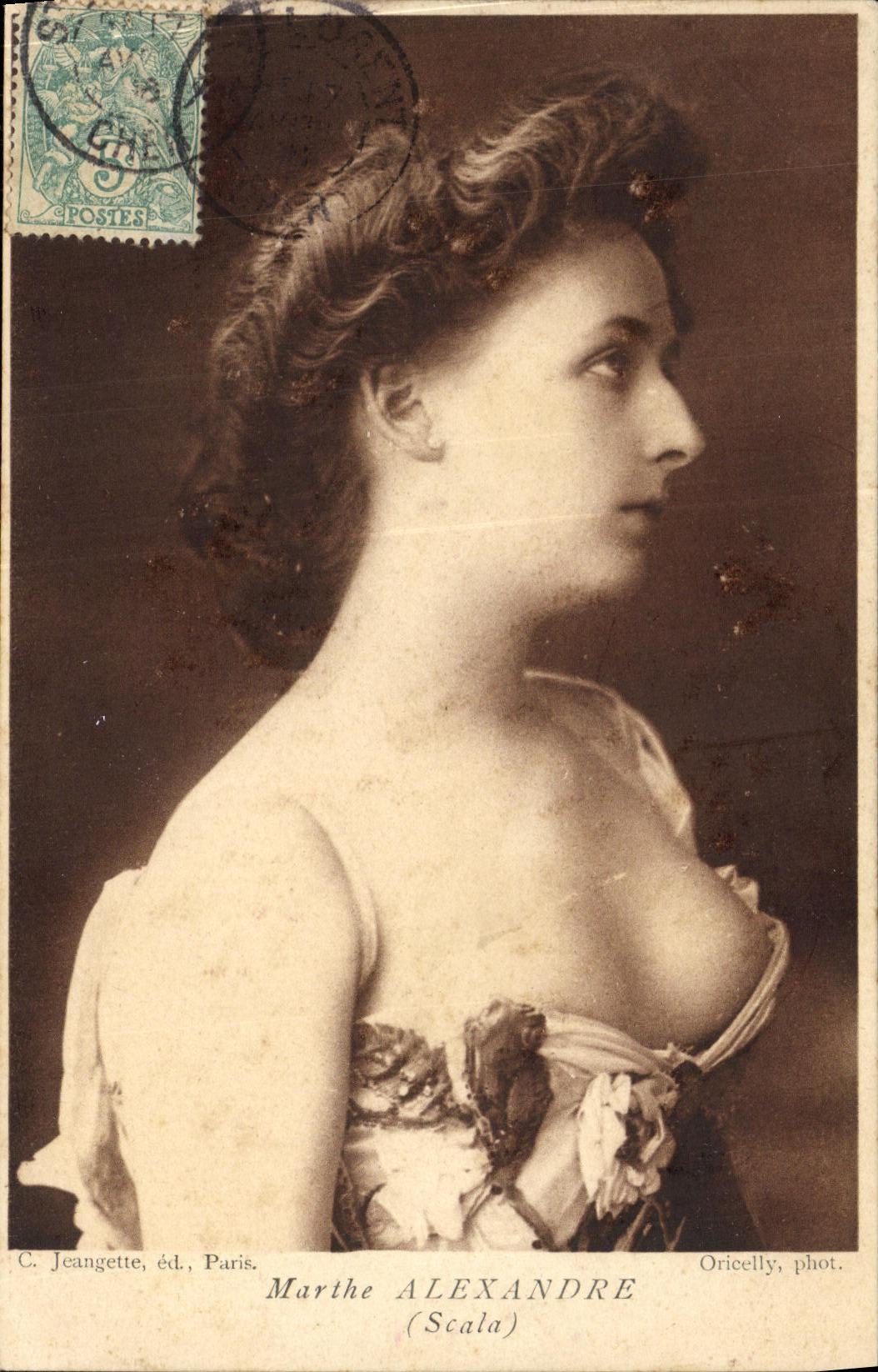 CPA Fantaisie Femme Marthe Alexandre Scala