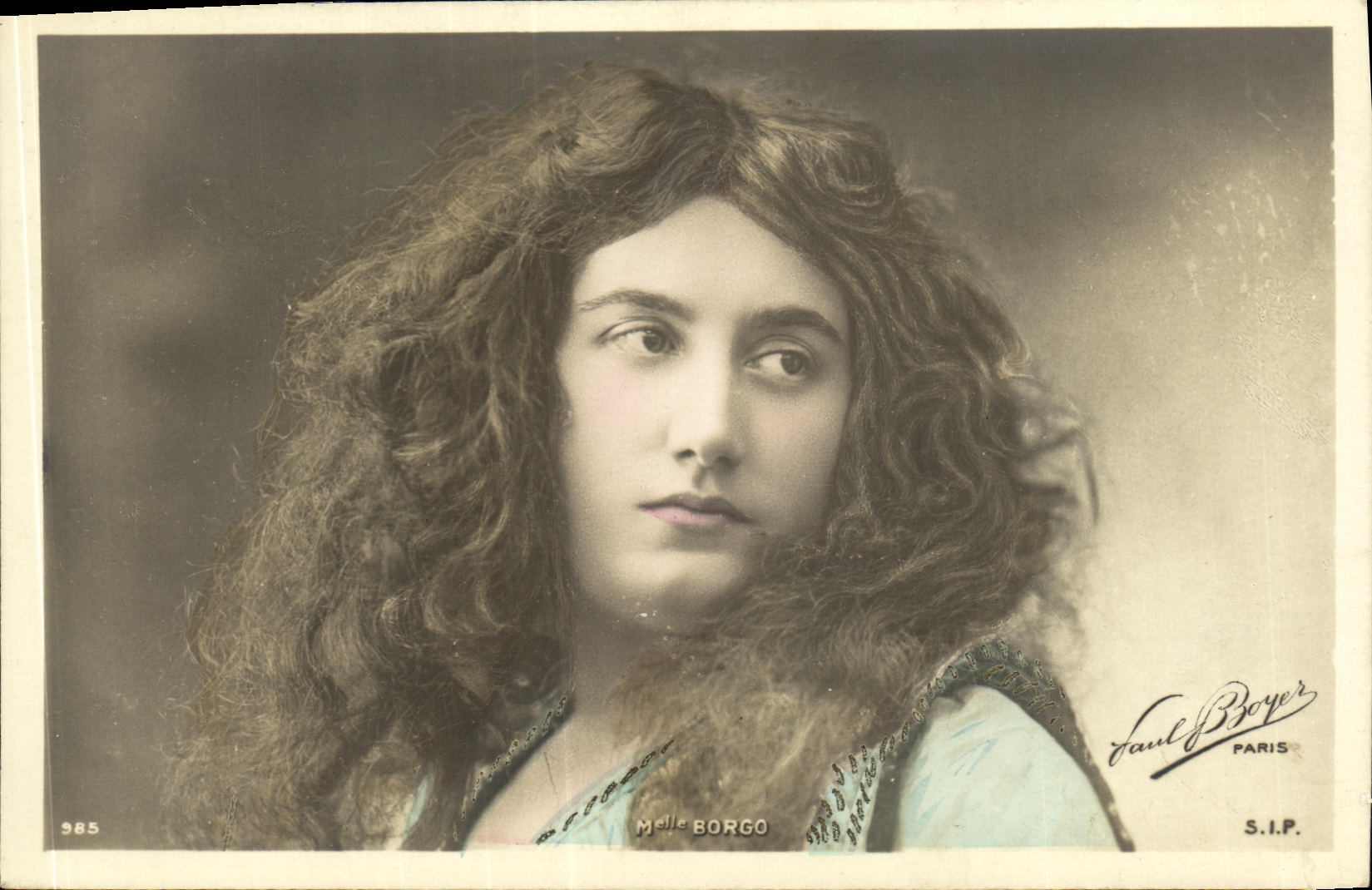 CPA Fantaisie Femme Mlle Borgo