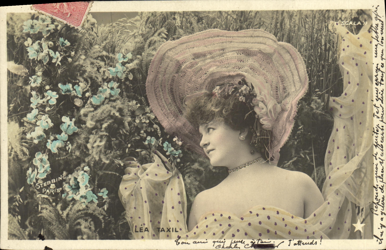 CPA Fantaisie Femme Lea Taxil Scala