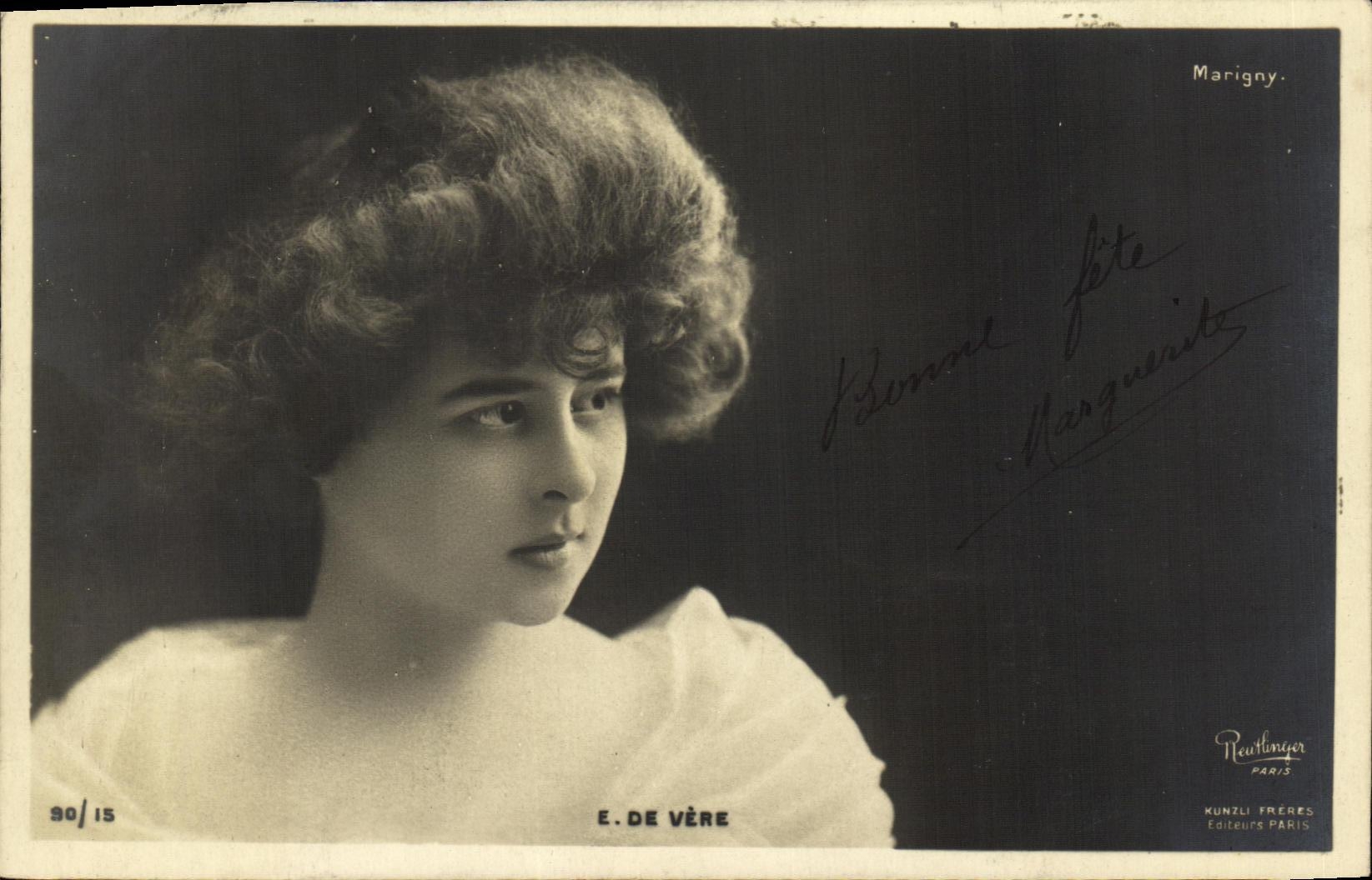 CPA Fantaisie Femme E de Vere Marigny PAris