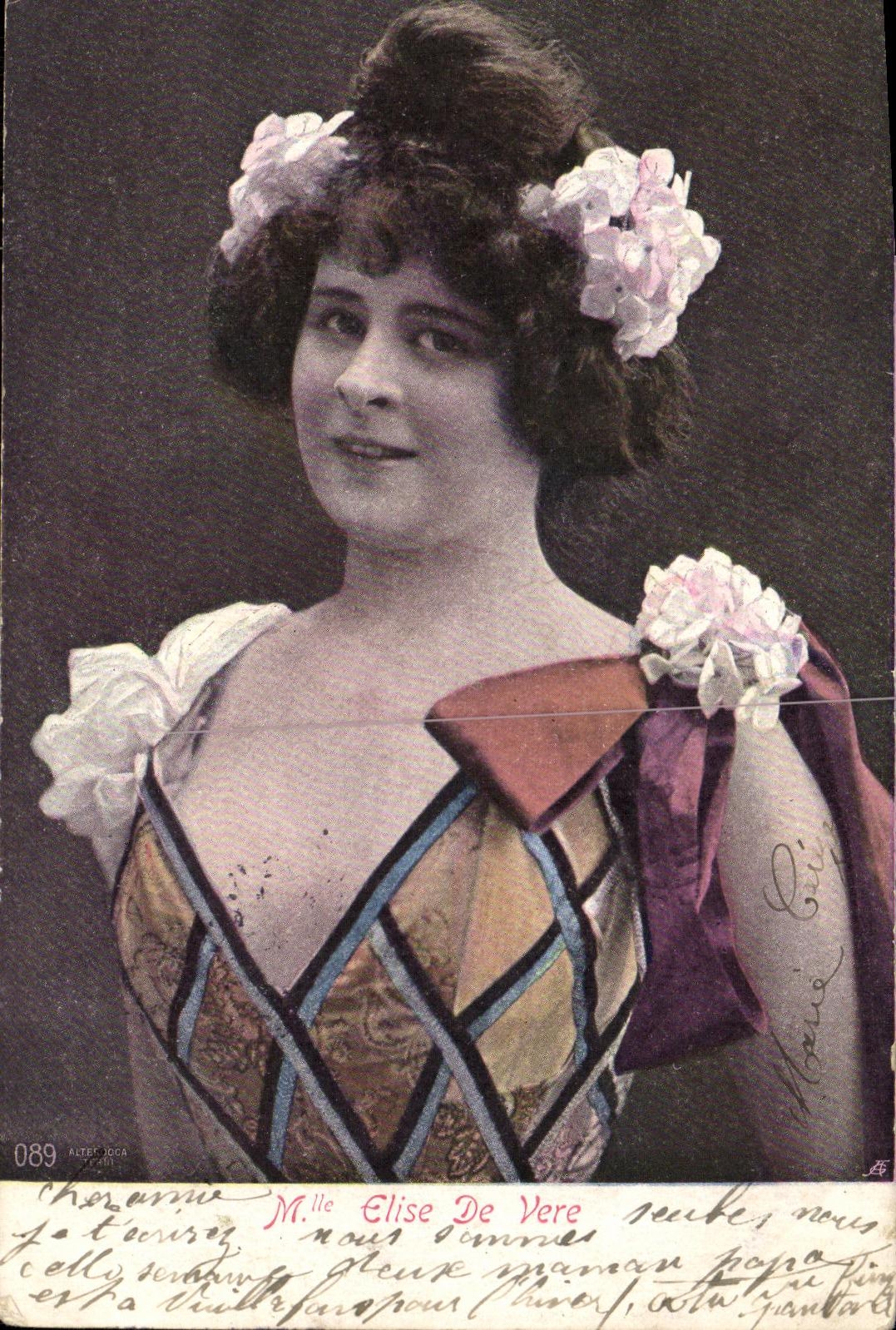 CPA Fantaisie Femme Mlle Elise de Vere