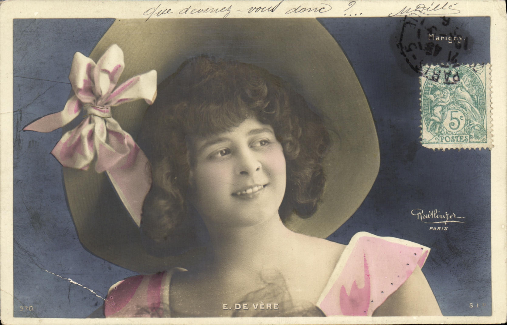 CPA Fantaisie Femme E de Vere Marigny