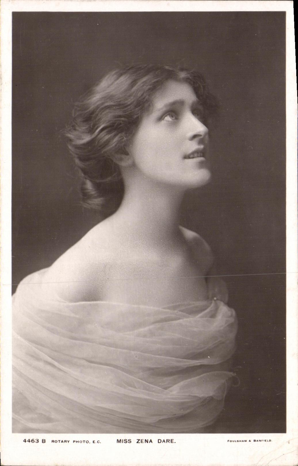 CPA Fantaisie Femme Miss Zena Dare