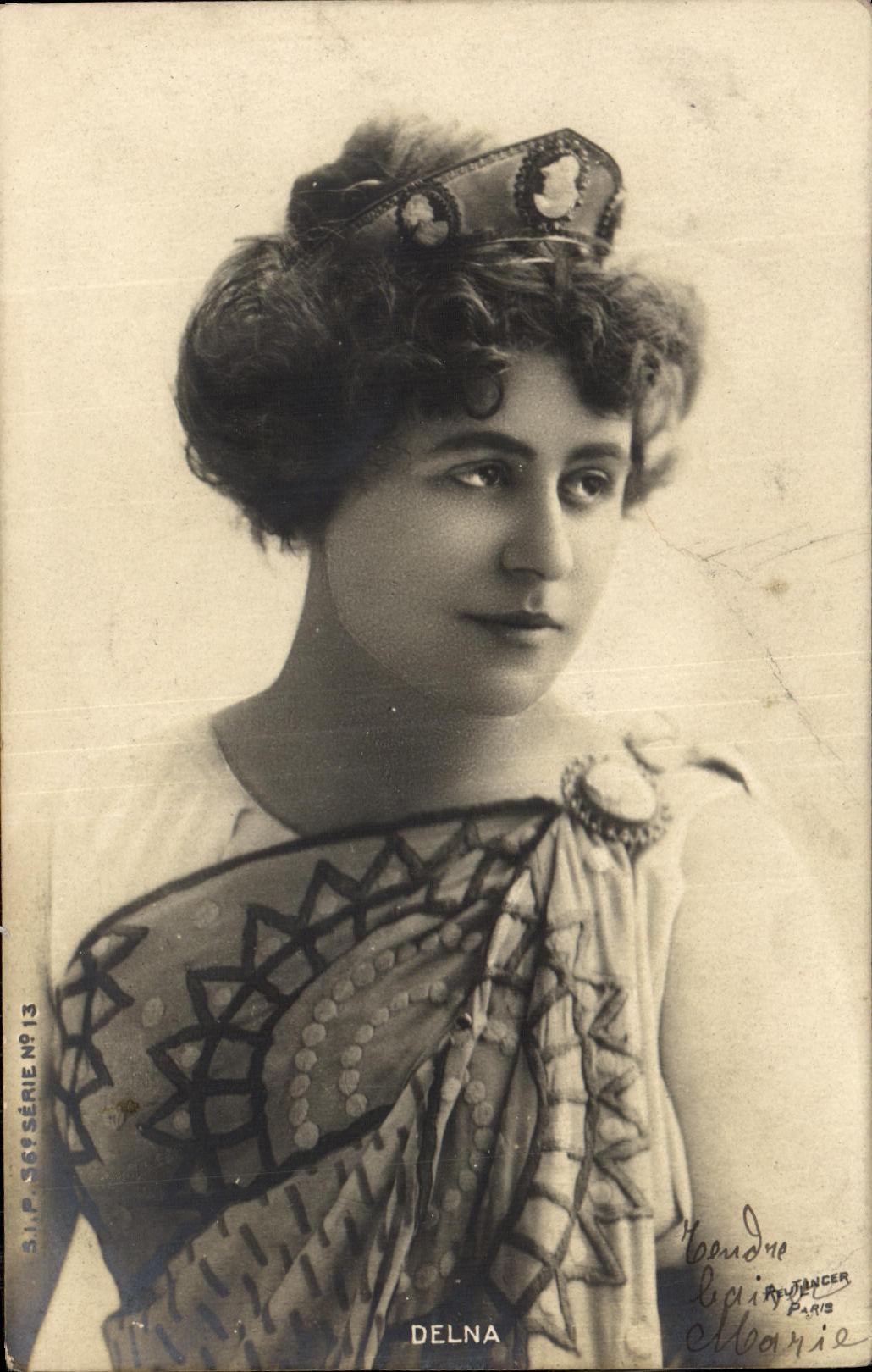 CPA Fantaisie Femme Delna