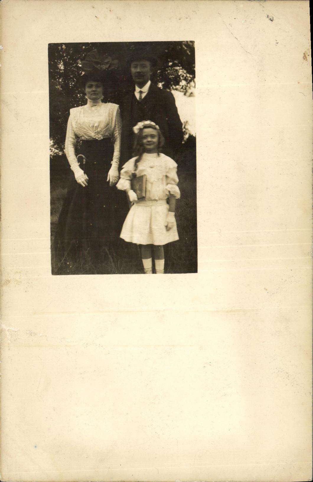 CARTE PHOTO Fantaisie Femme Enfant Couple