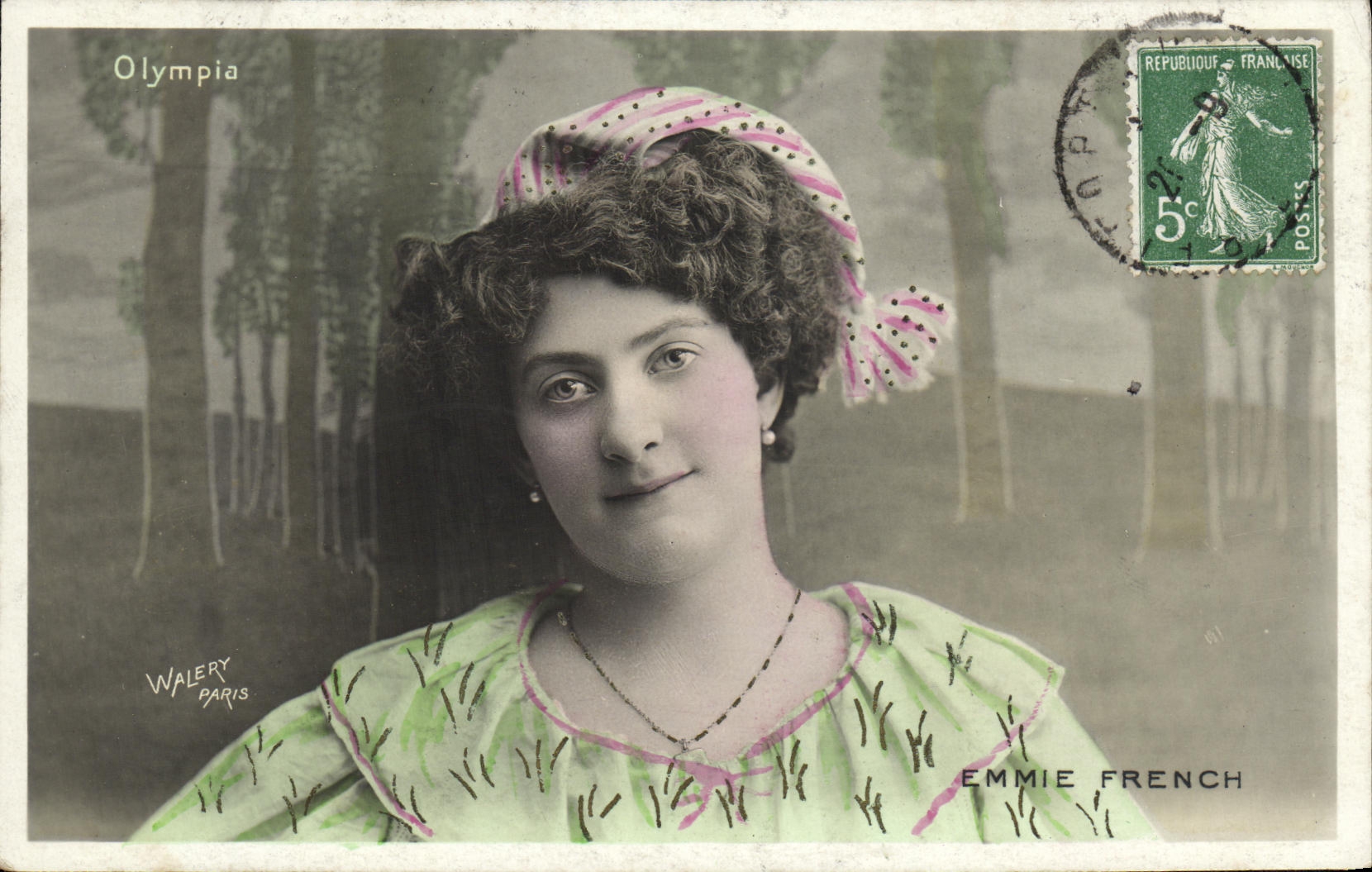 CPA Fantaisie Femme Emmie French Olympia Paris