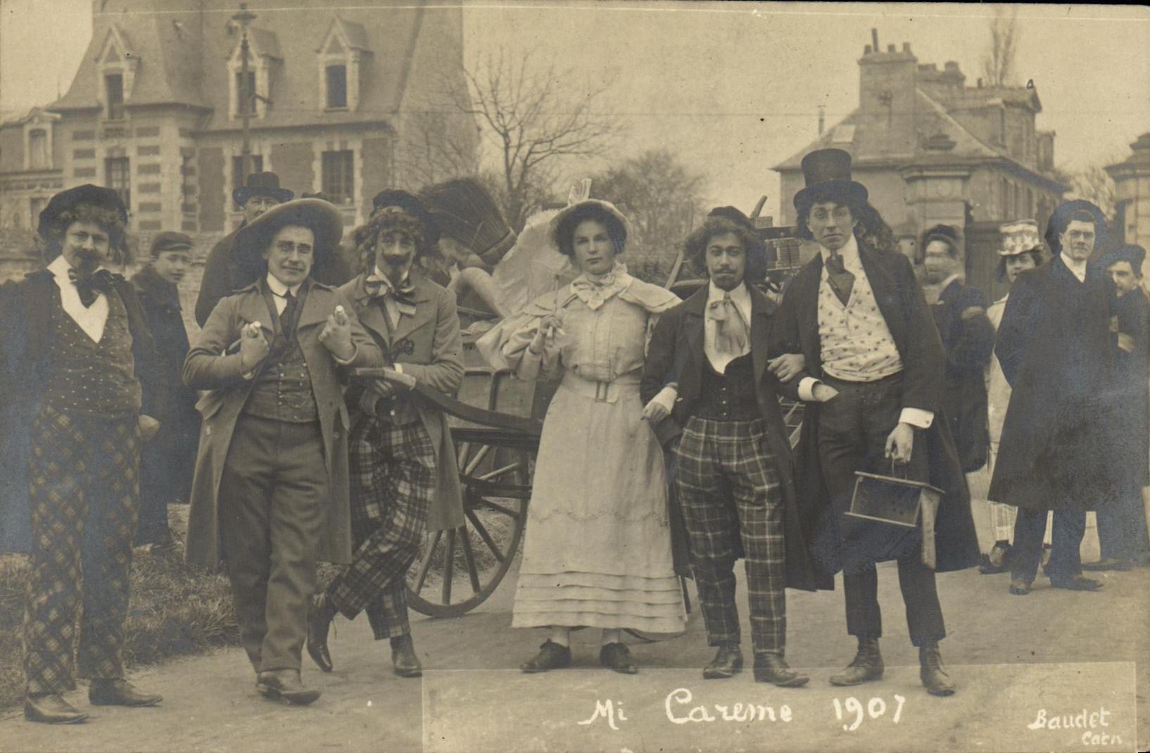 Real photo Caen Semi Lent 1907