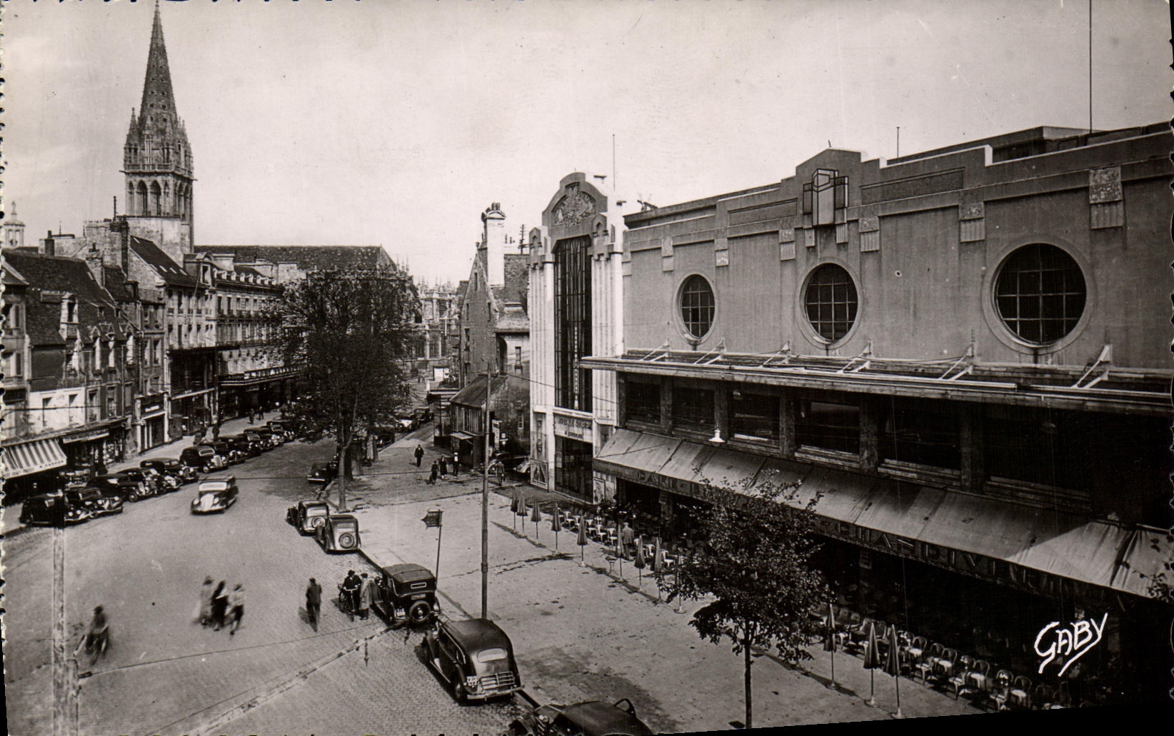 CPSM Caen Boulevard of Combine Restaurant Chandivert Brewery
