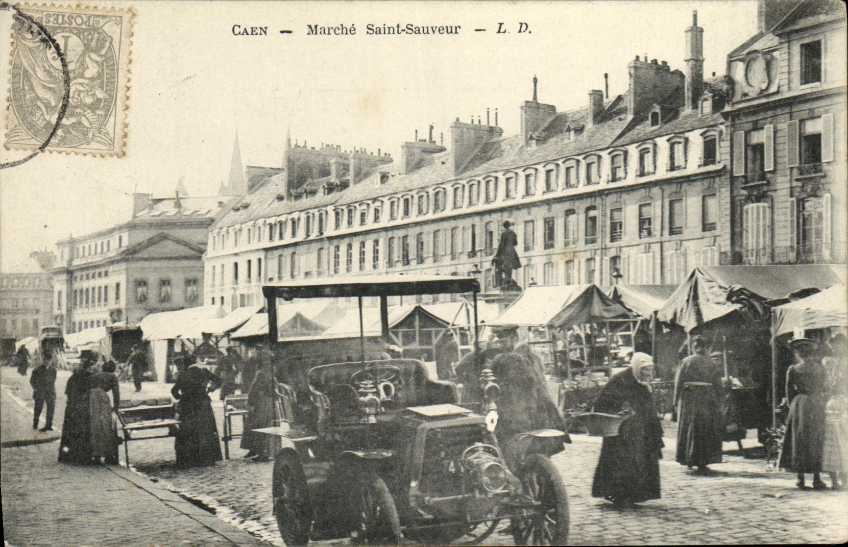 VINTAGE POSTCARD Caen Goes Holy Automobile Saver TOP