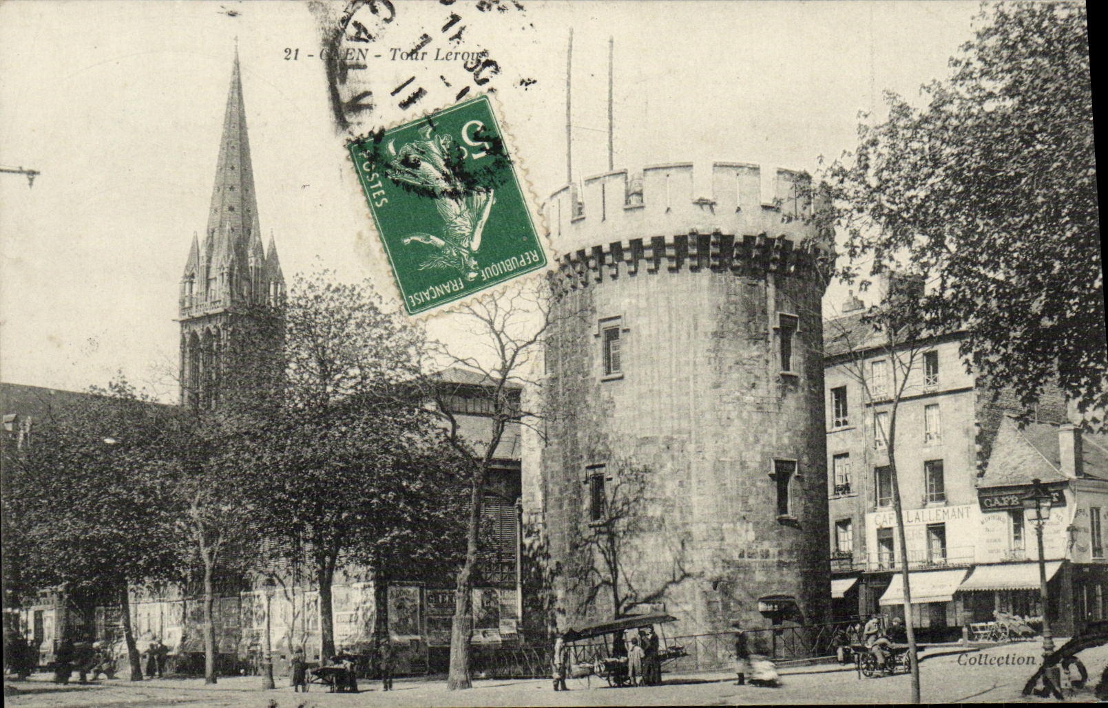 VINTAGE POSTCARD Caen Leroy Turn