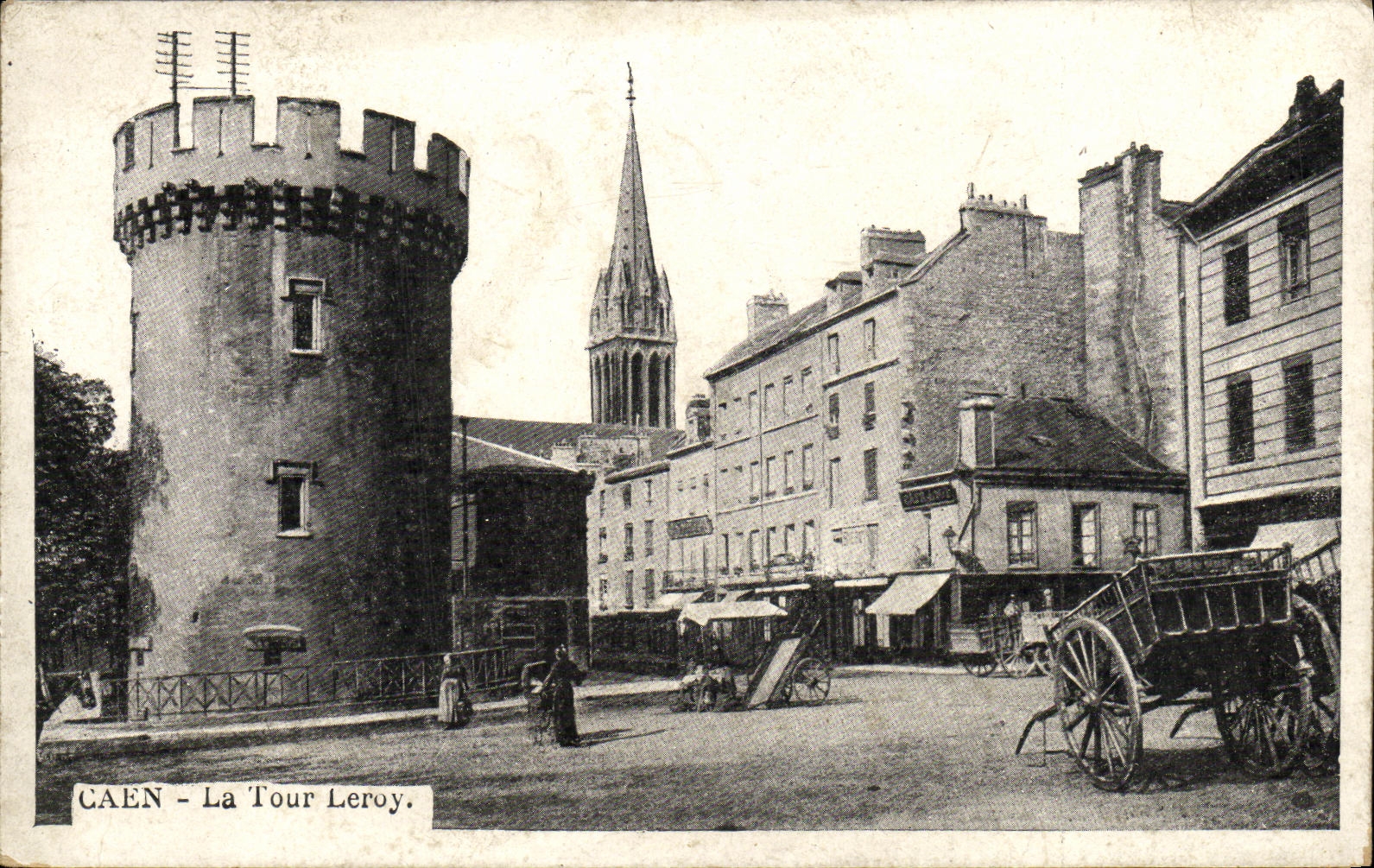 VINTAGE POSTCARD Caen the Leroy Tower