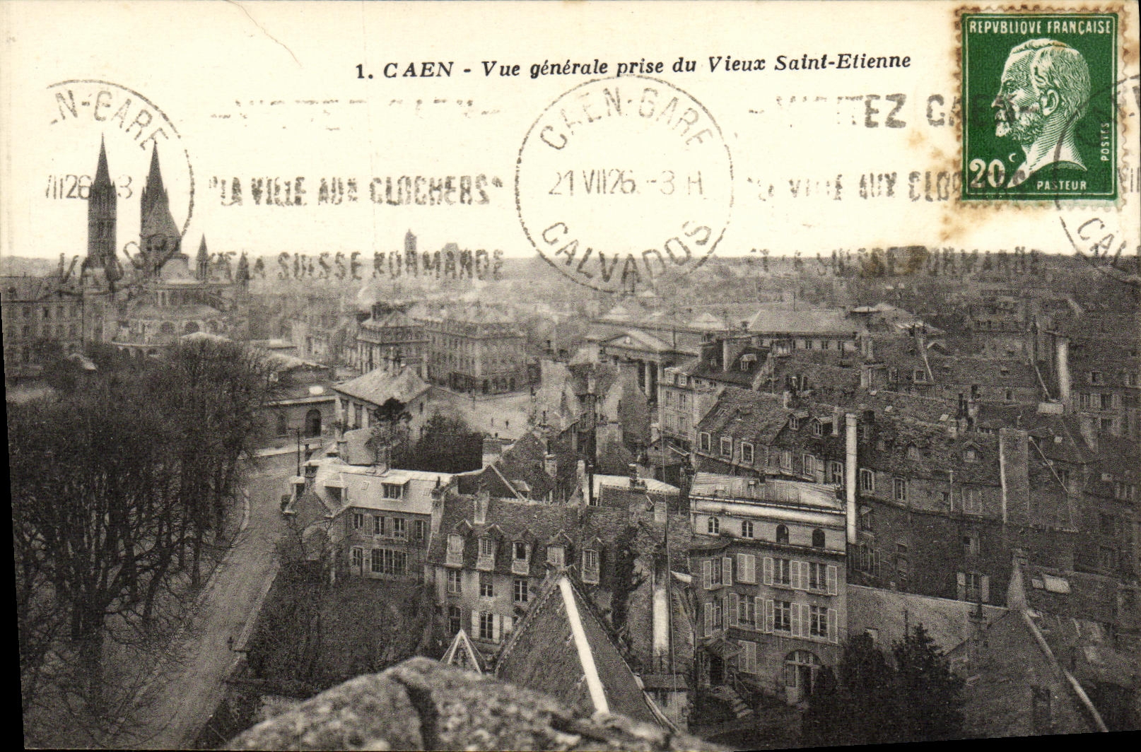 Opinion de Caen de la POSTAL de la VENDIMIA tomada del viejo Etienne Saint