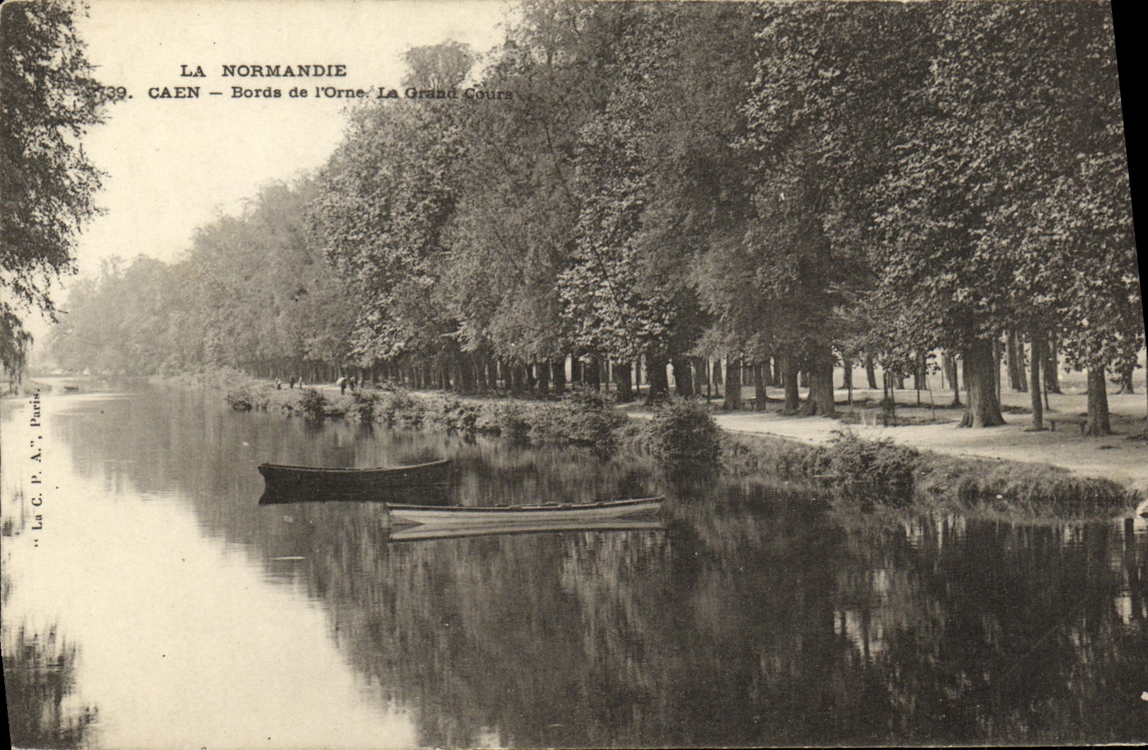 La POSTAL Caen Bords de la VENDIMIA de L adorna el gran curso