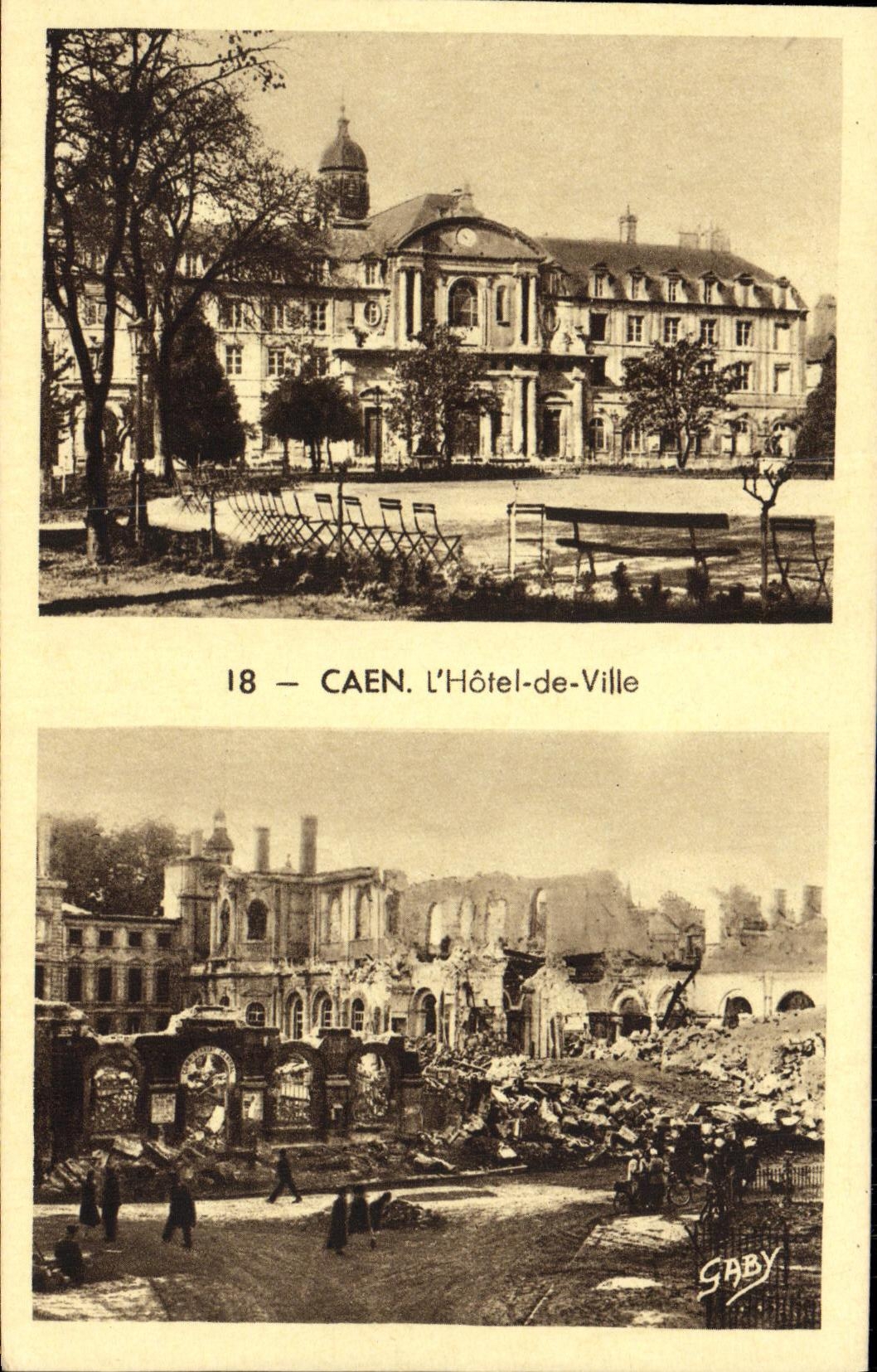 POSTAL Caen L ayuntamiento Militaria de la VENDIMIA
