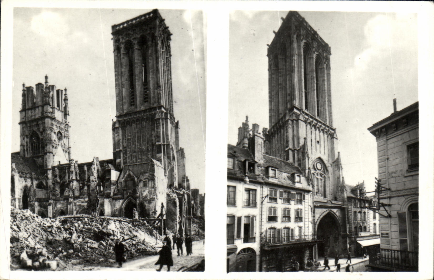 Iglesia Saint Jean Militaria de Caen de la POSTAL de la VENDIMIA