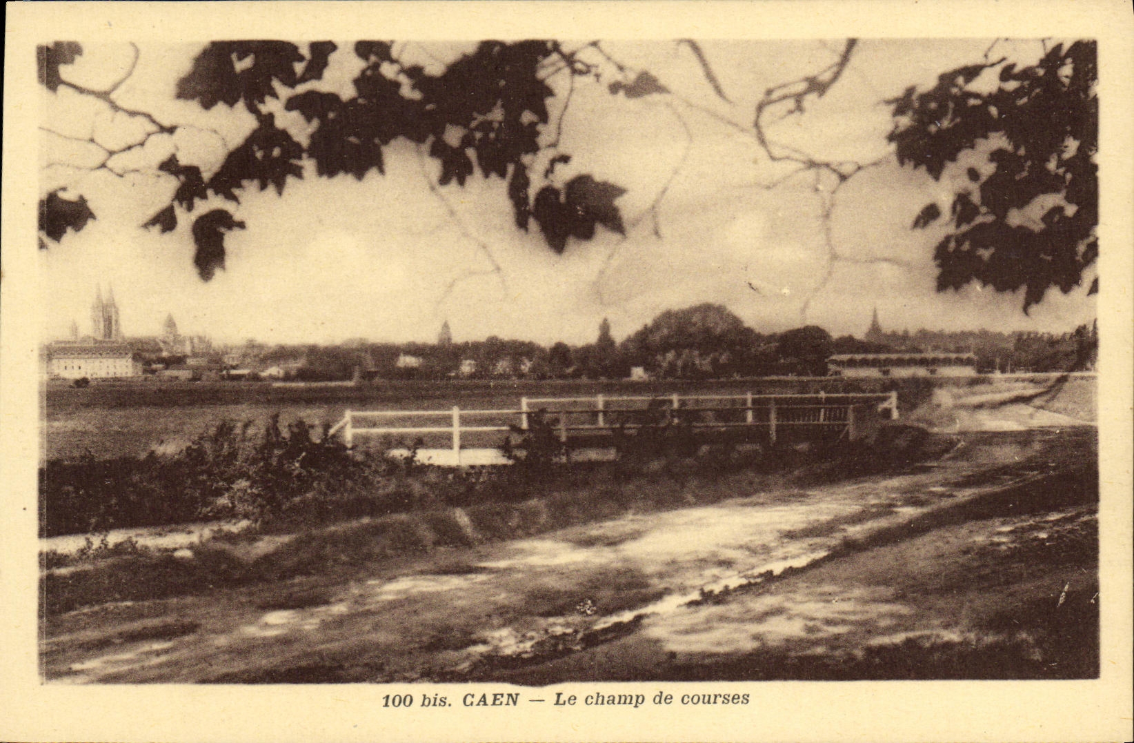POSTAL Caen de la VENDIMIA los caballos de Hippsisme del hipodromo