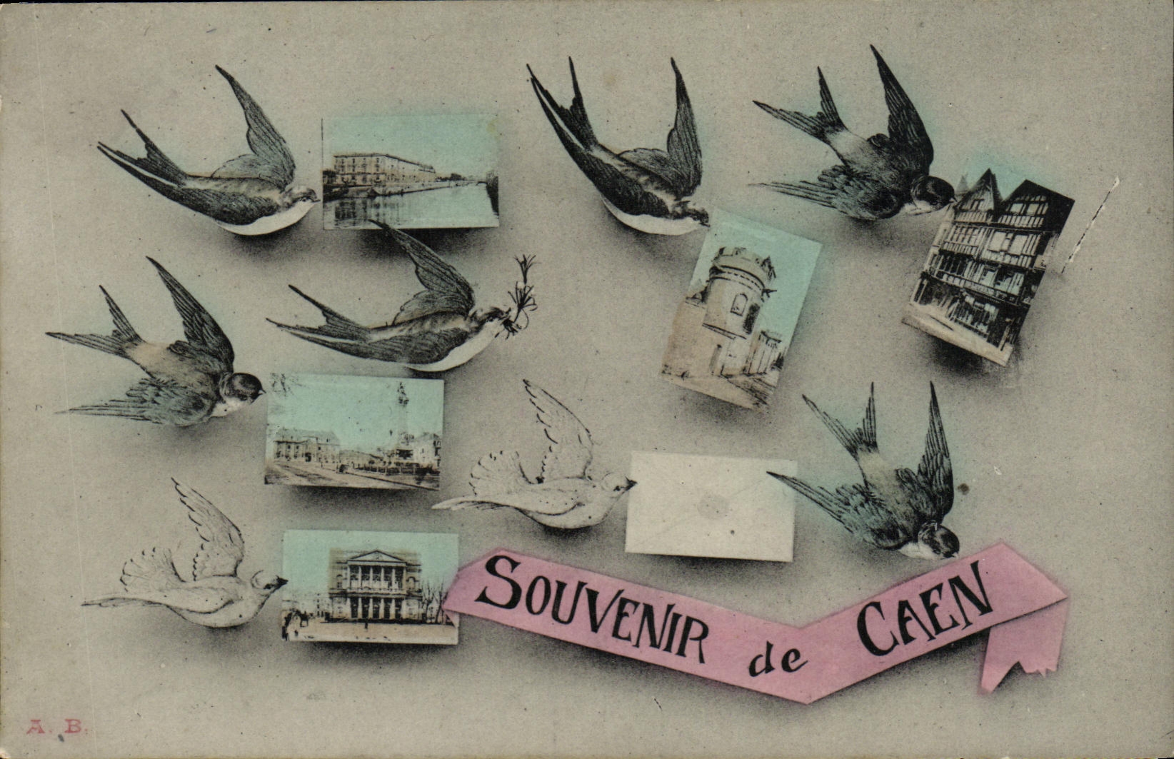 POSTAL de la VENDIMIA a recordar de los tragos de Caen